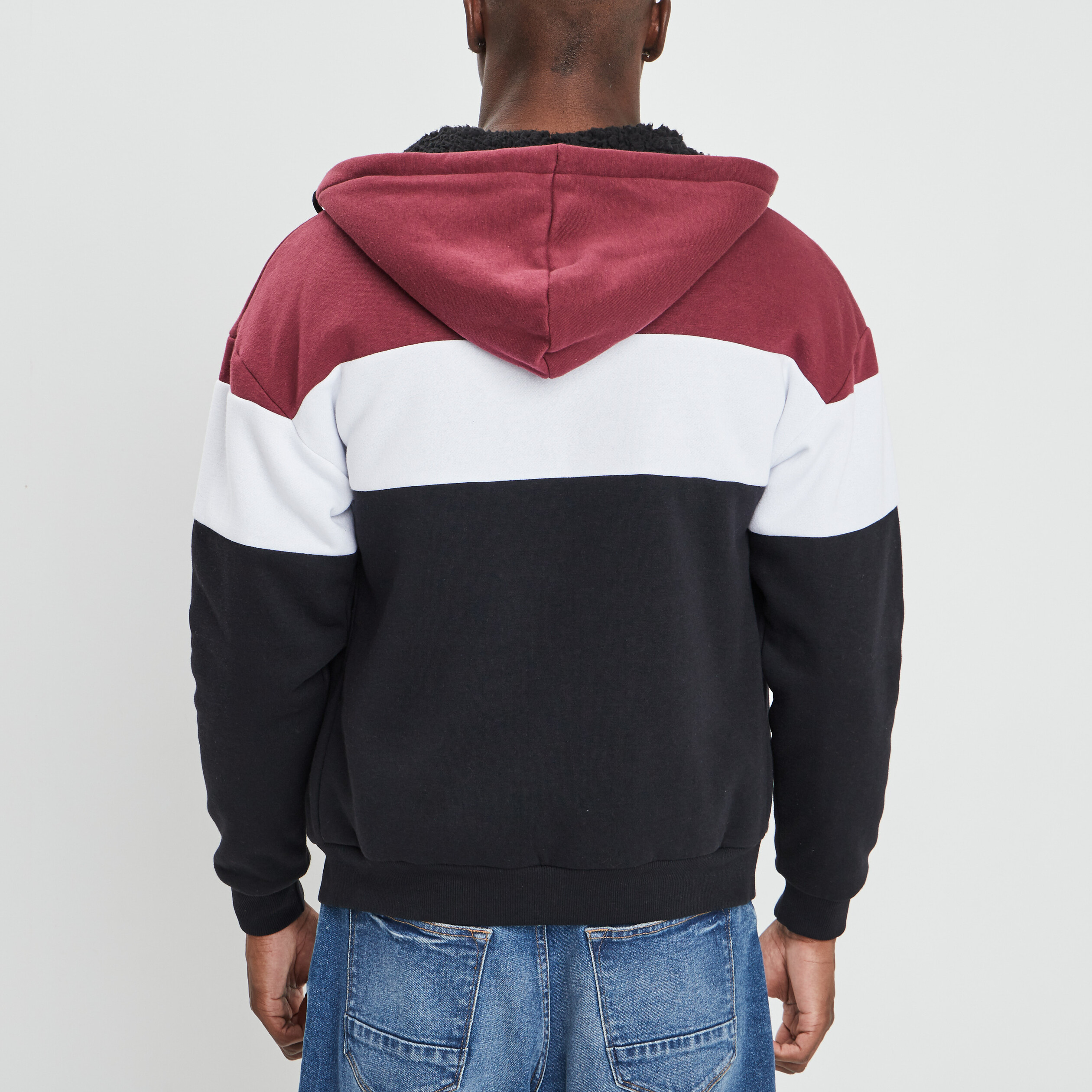 Gilet à capuche Liberto prune homme