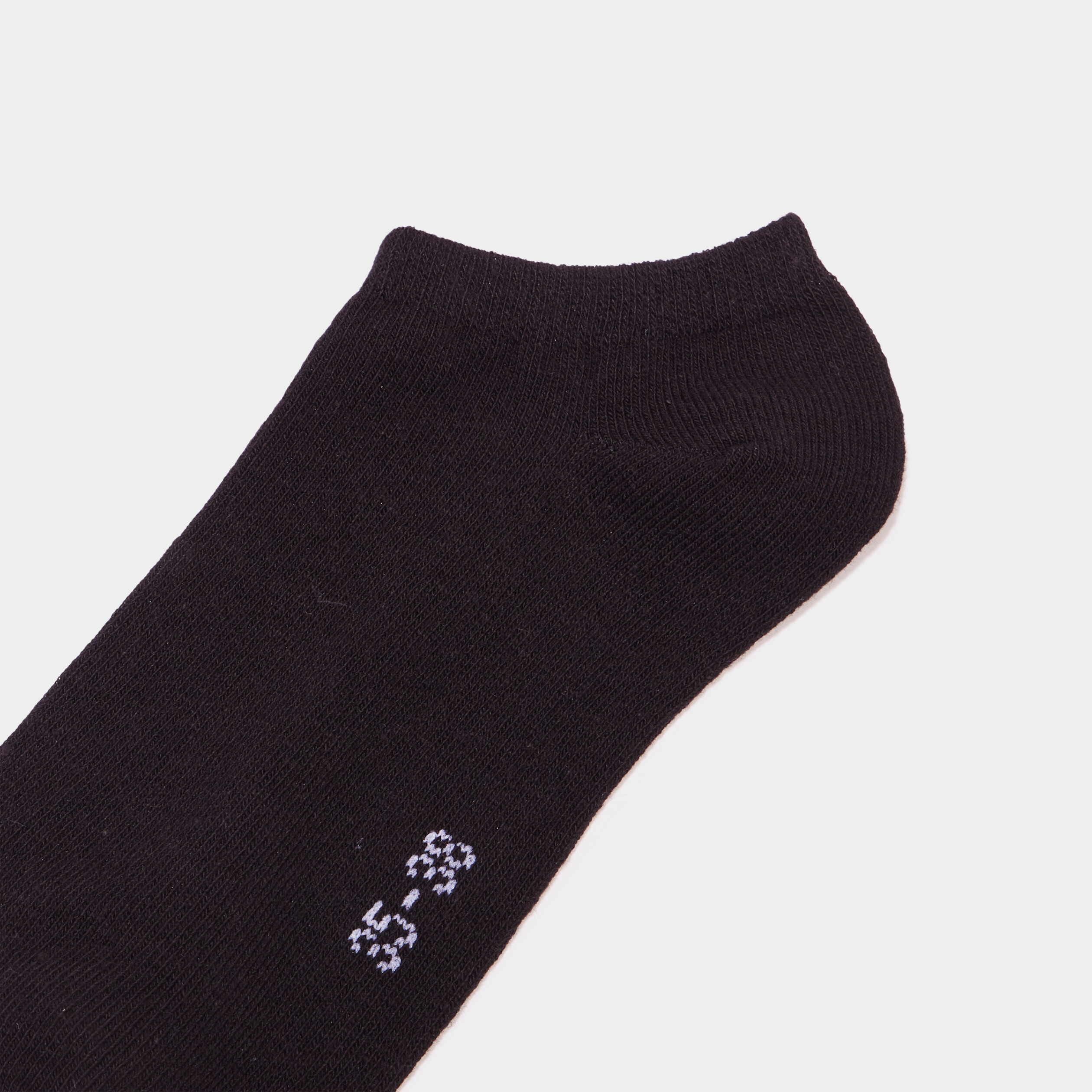 Lot 5 paires chaussettes invisibles noir mixte