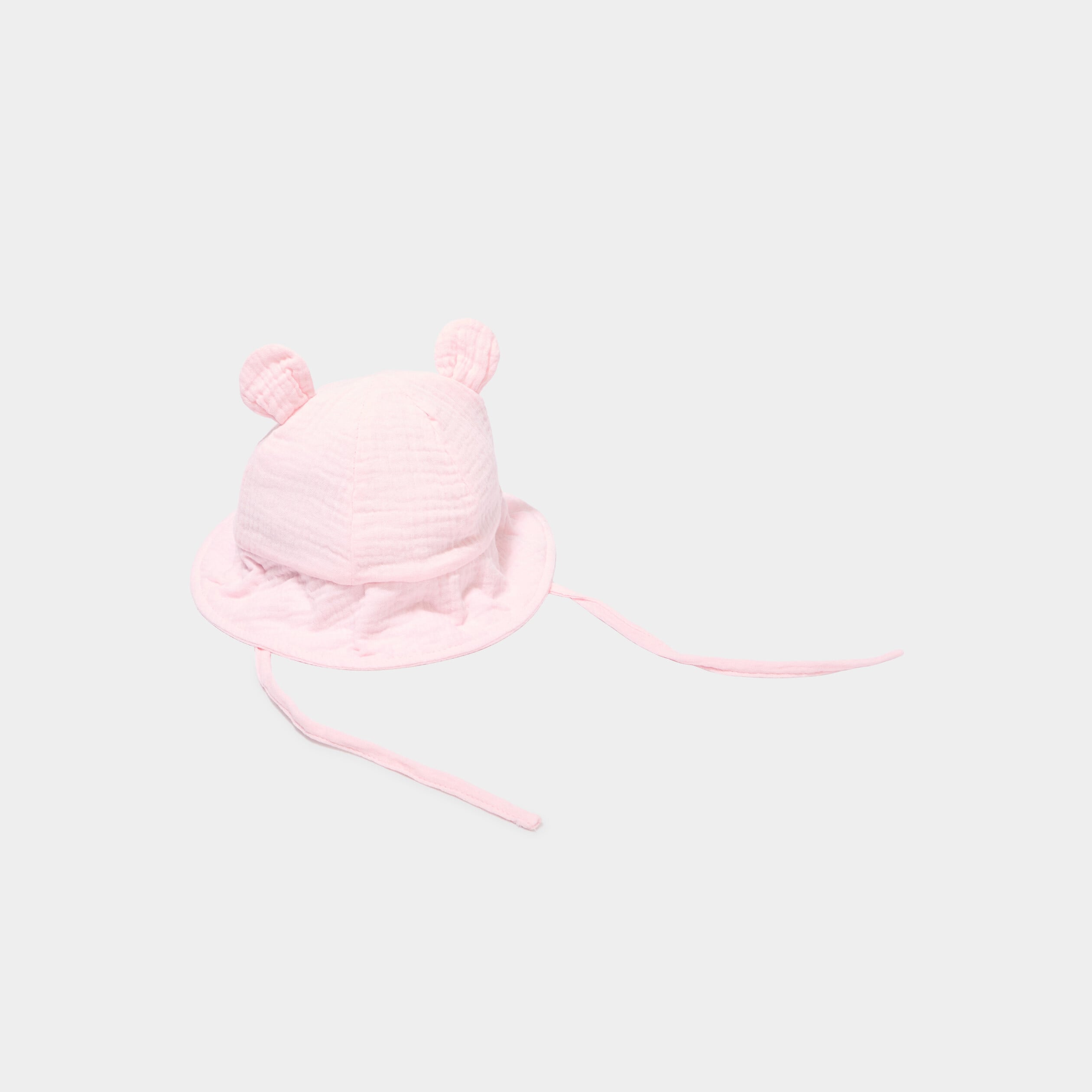 Bob en gaze de coton rose b&eacute;b&eacute;