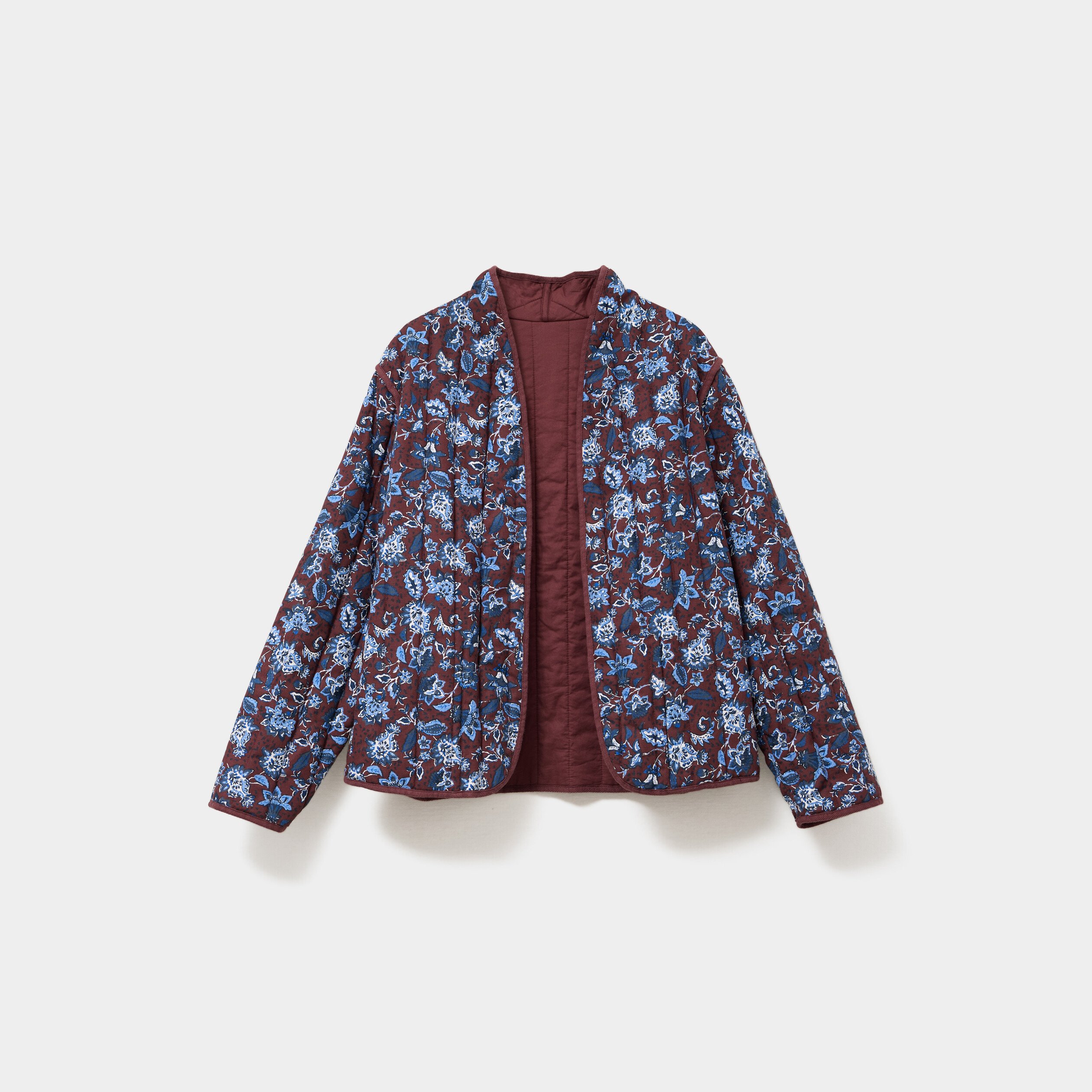 veste matelassee reversible marron femmegt Veste matelassée réversible marron femme grande taille