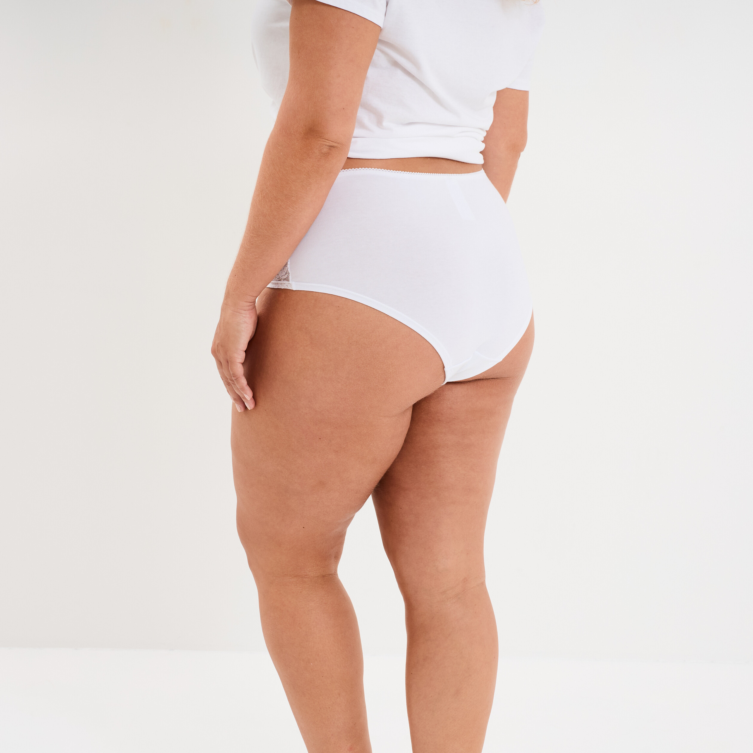Grande Taille Slips Femmes Coton Slip En Coton Stretch Avec Taille