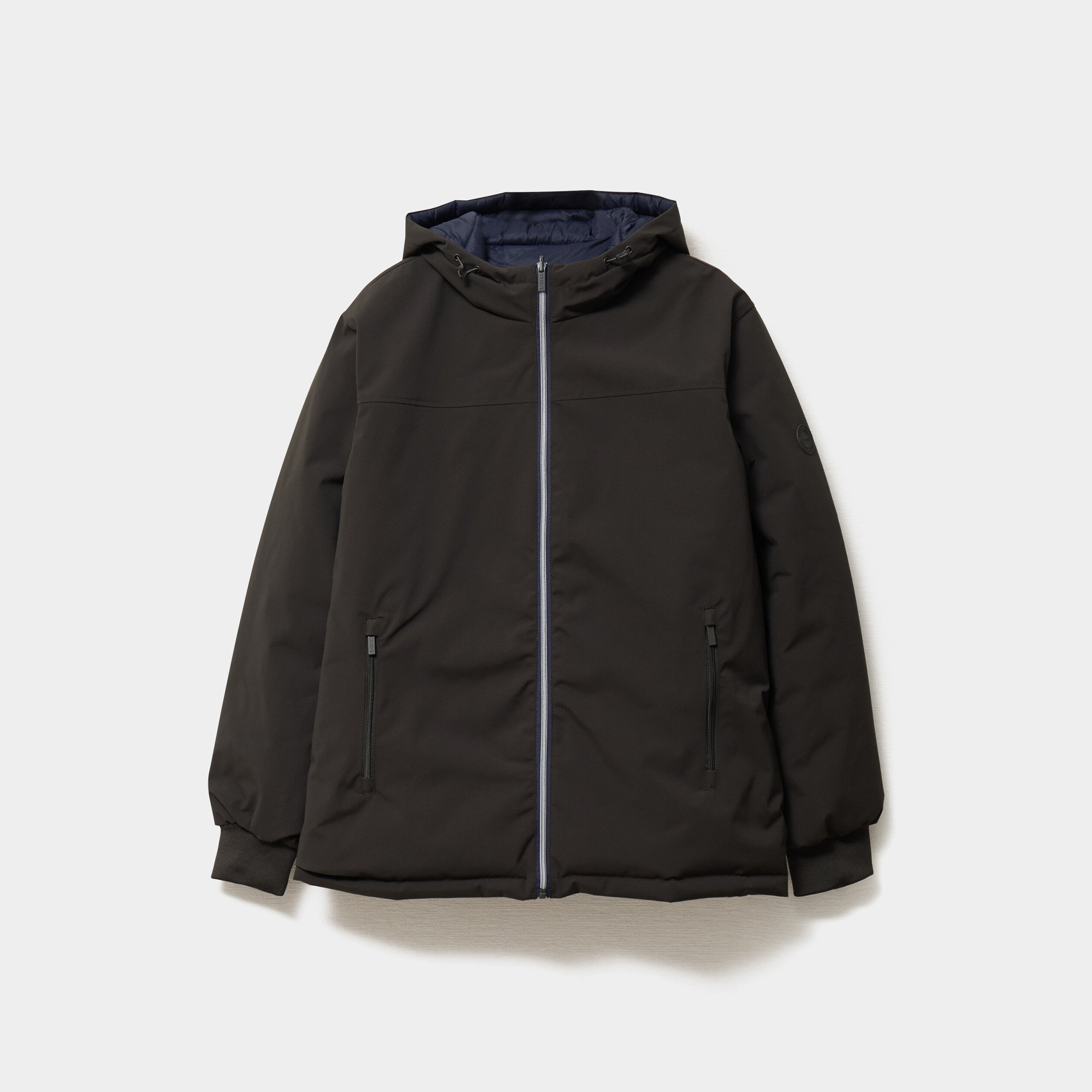 blouson a capuche zippe vert kaki homme Blouson à capuche zippé vert kaki homme