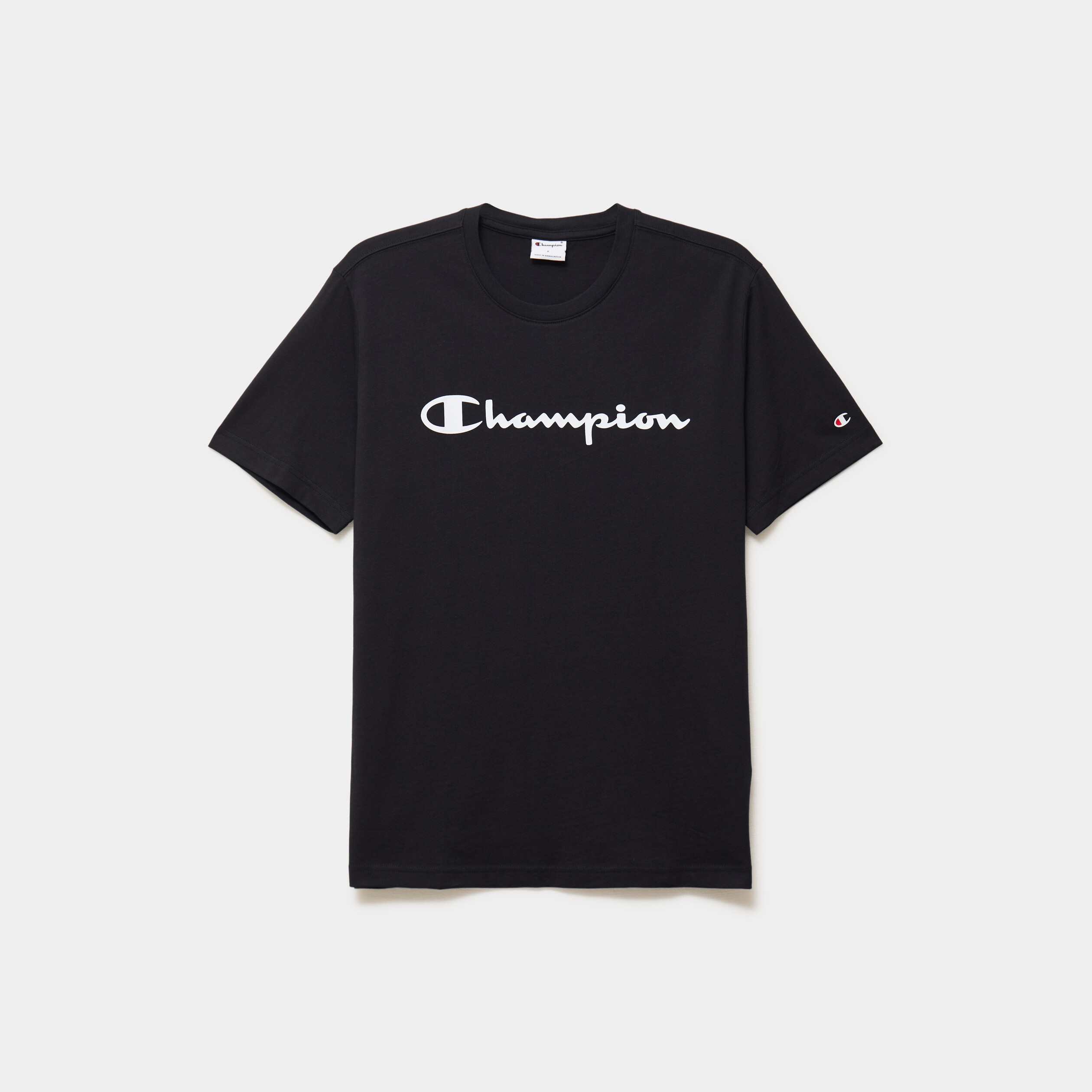 T-shirt manches courtes coton Champion noir homme