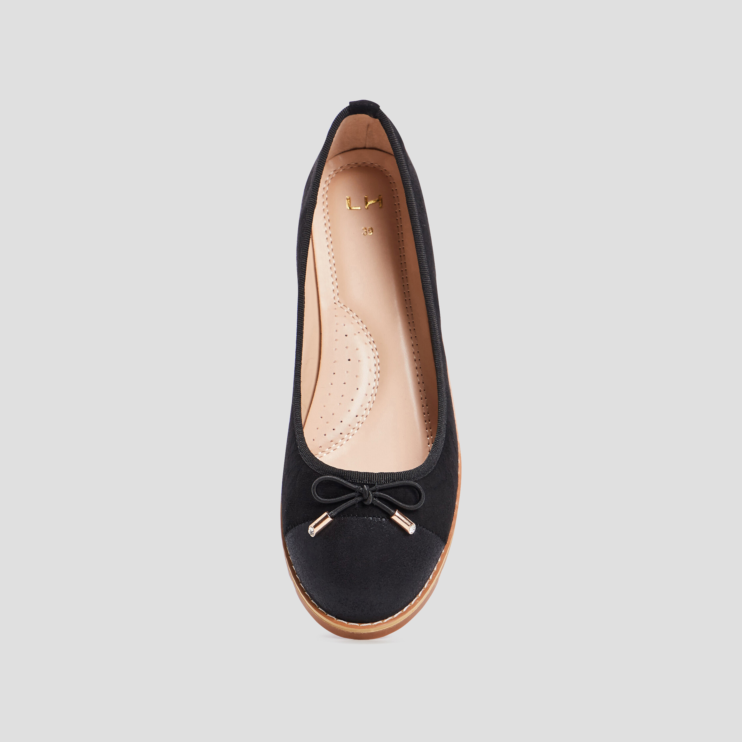 ballerines semelles crantees noir femme Ballerines semelles crantées noir femme
