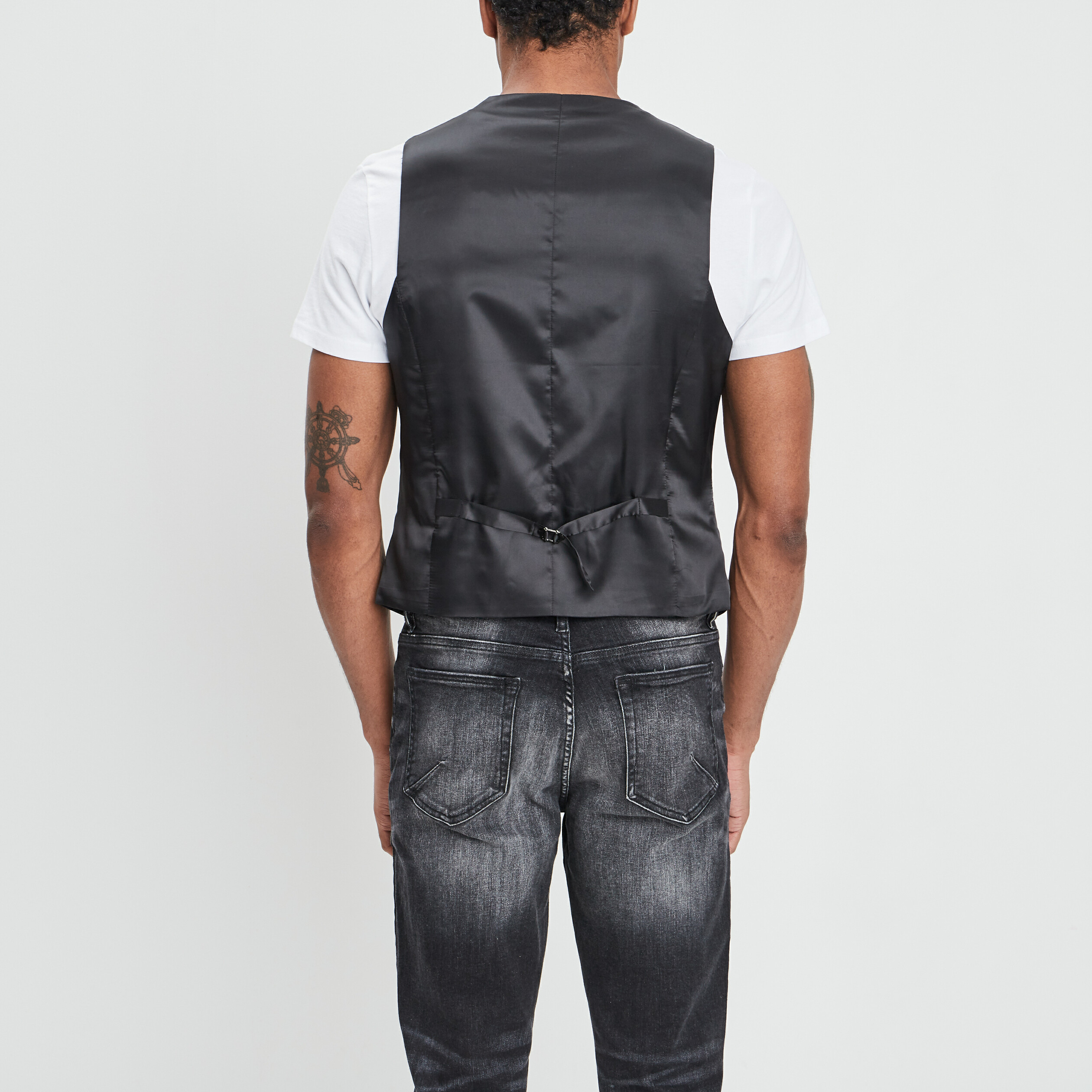 gilet de costume sans manches noir homme Gilet de costume sans manches noir homme