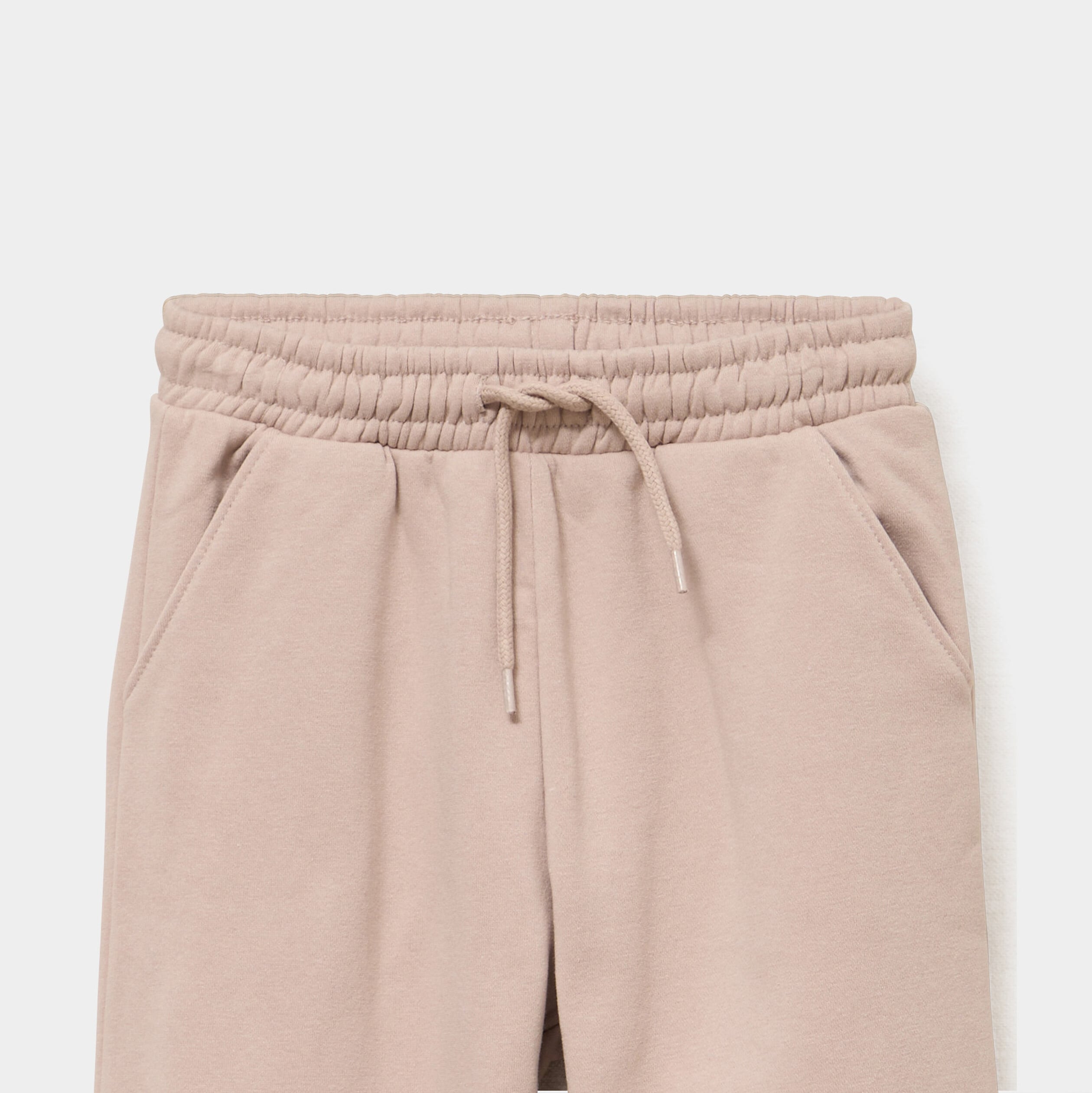 Pantalon de jogging molleton taupe fille