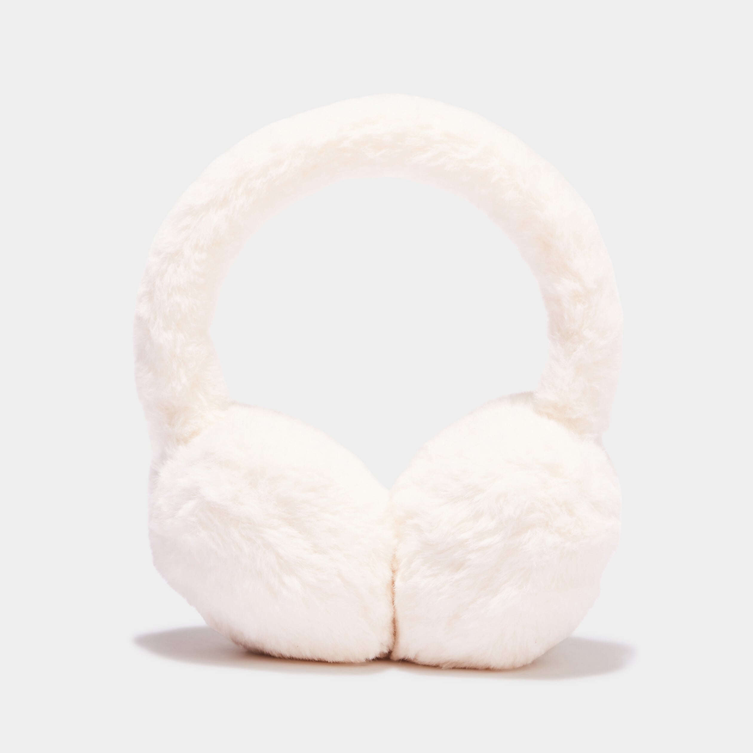 Cache-oreilles fausse fourrure ivoire femme