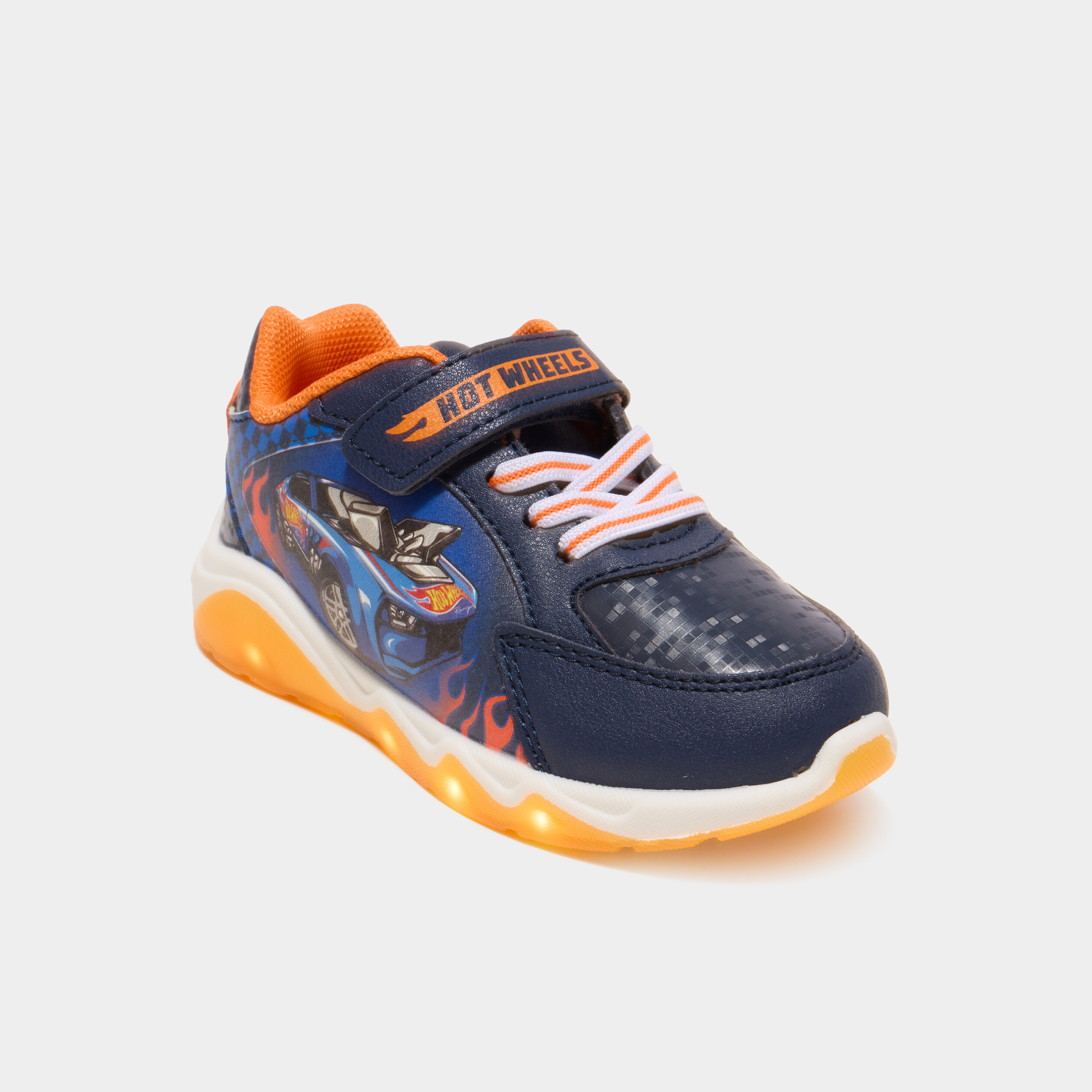 Baskets running lumineuses Hot Wheels bleu gar&ccedil;on