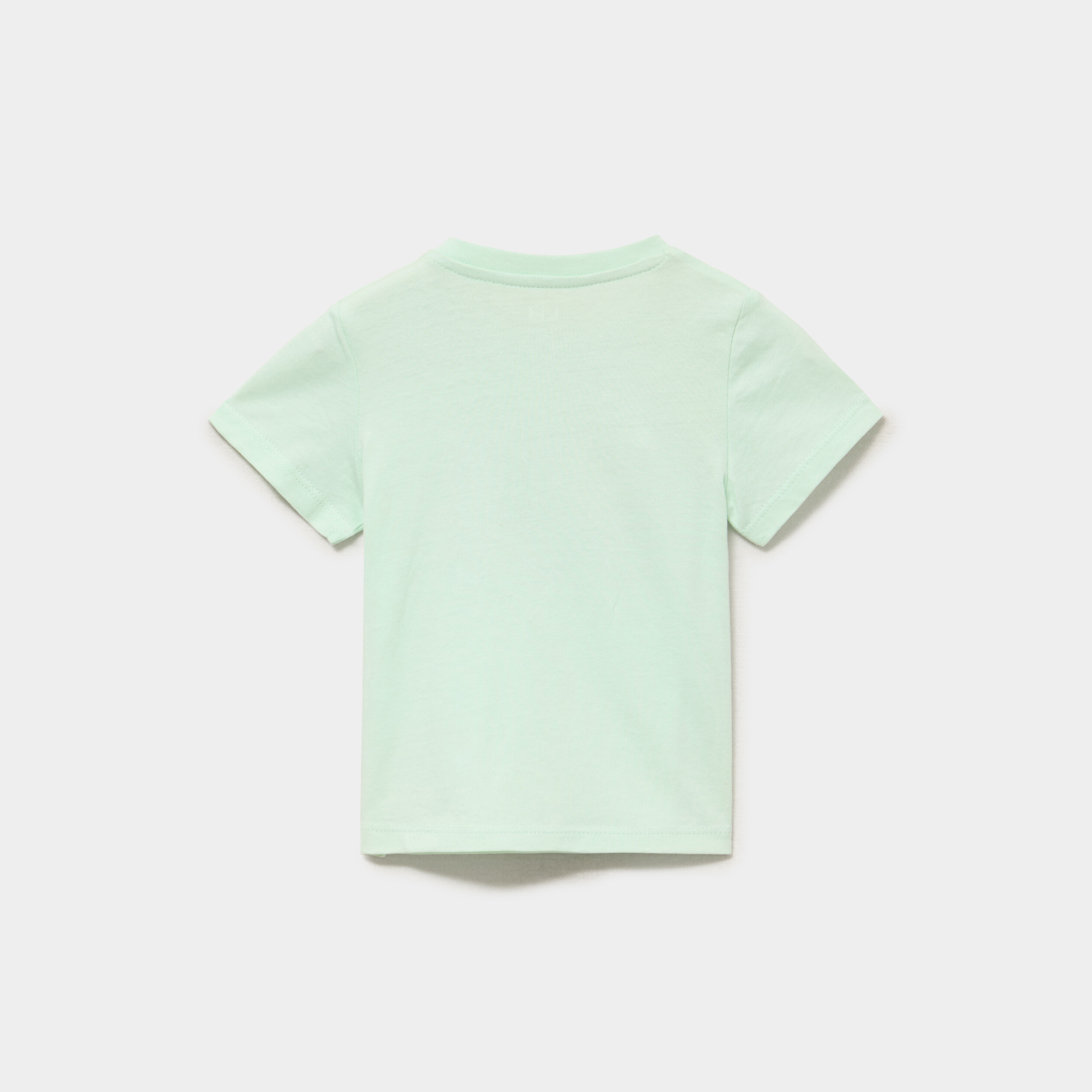 T-shirt manches courtes coton vert anis b&eacute;b&eacute; gar&ccedil;on