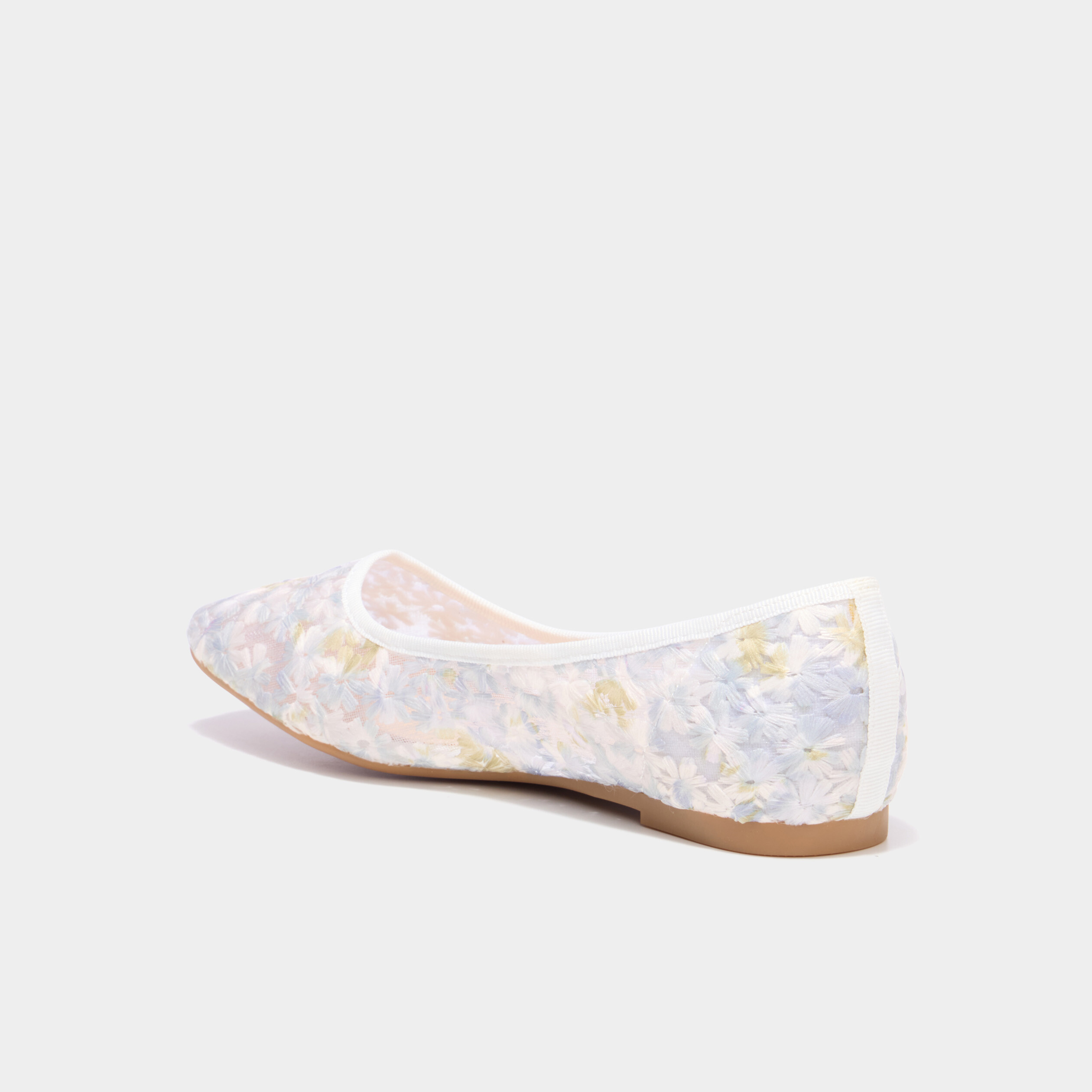 Ballerines brod&eacute;es multicolore femme