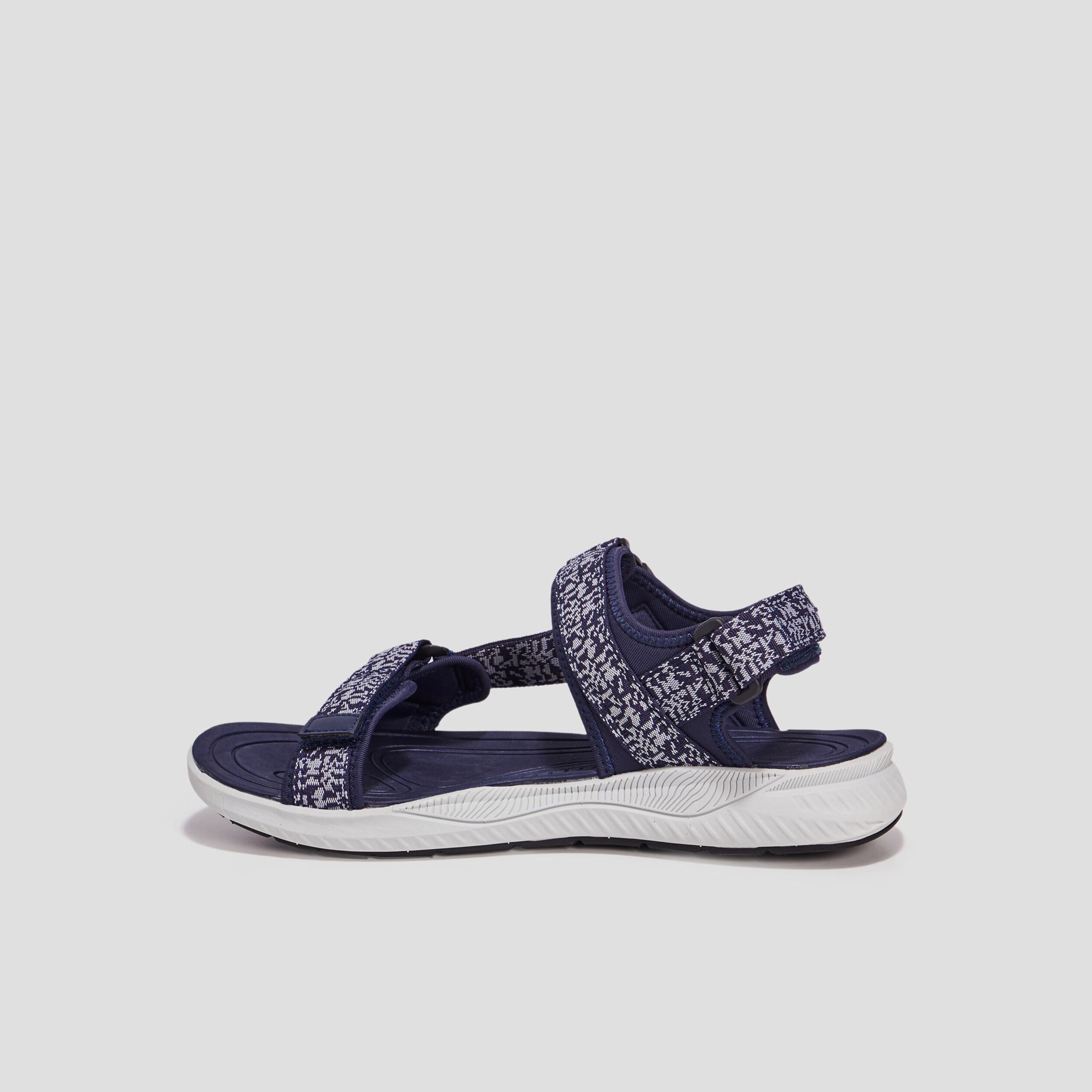 Sandales &agrave; scratchs bleu marine homme