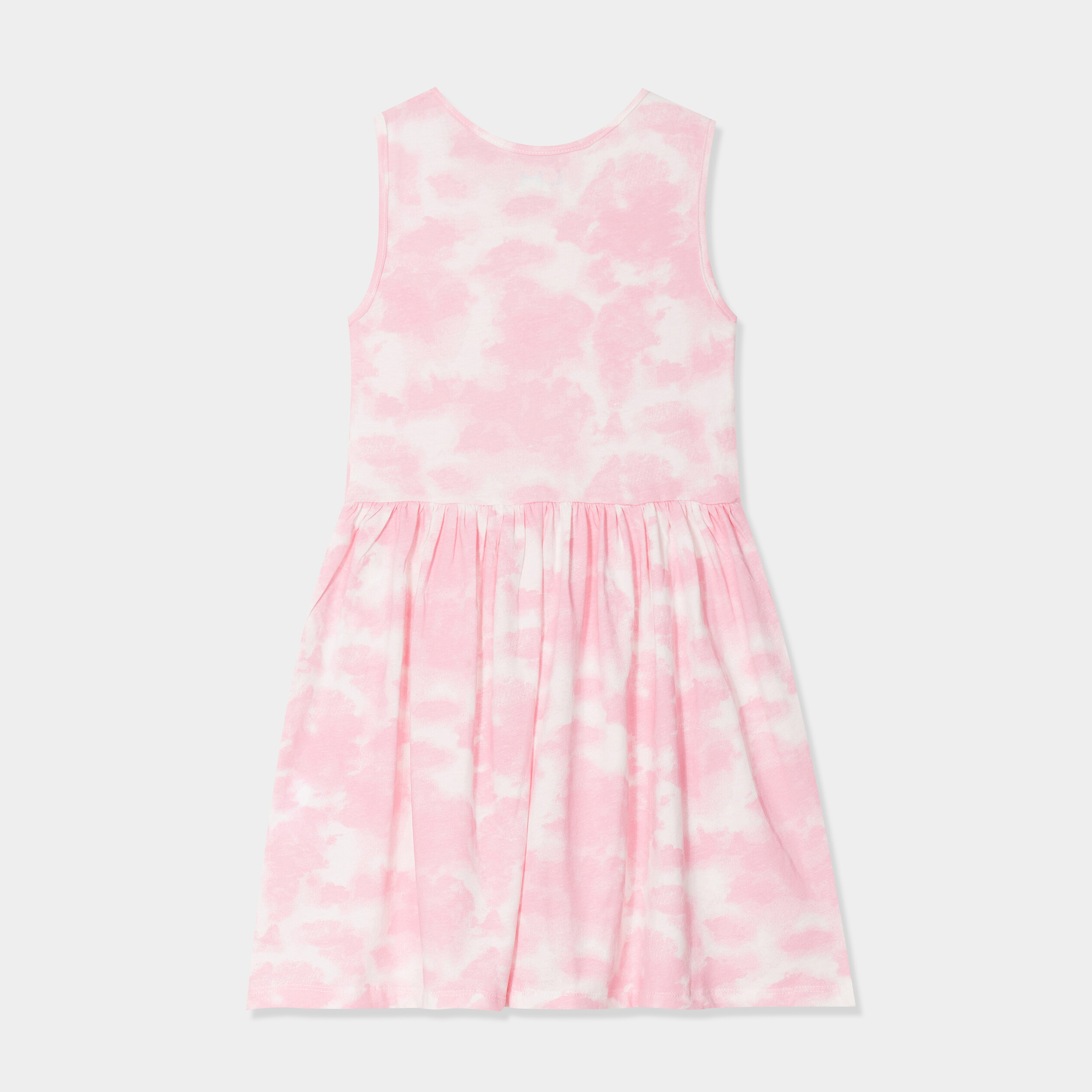 Robe évasée sans manches blanc fille