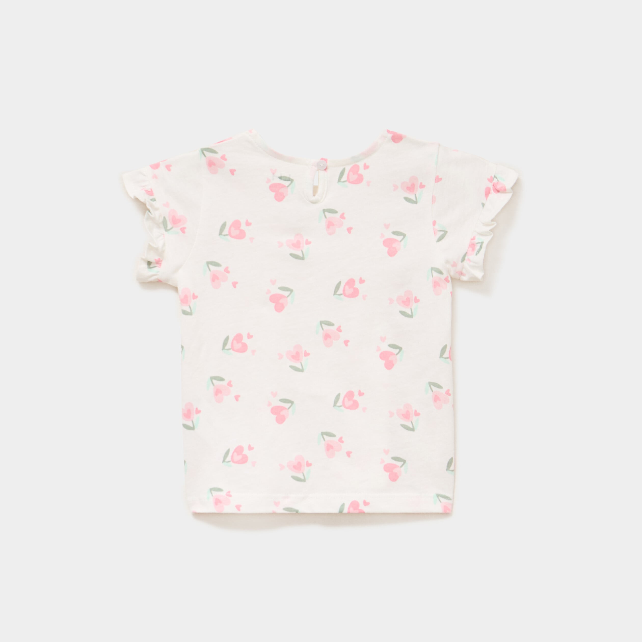 Ensemble 2 pi&egrave;ces legging et t-shirt ecru b&eacute;b&eacute; fille