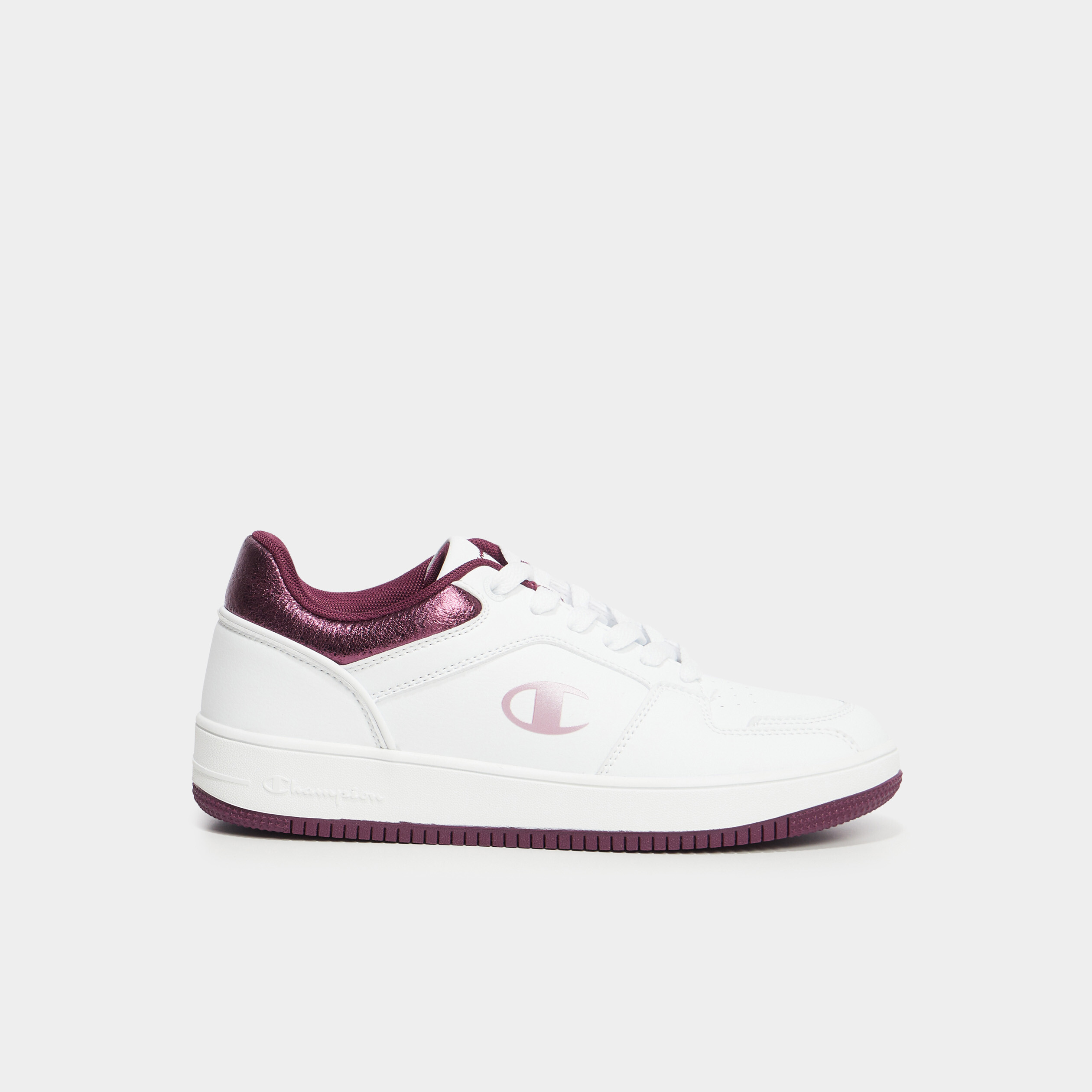 Tennis basses &agrave; lacets Champion Foil bordeaux femme