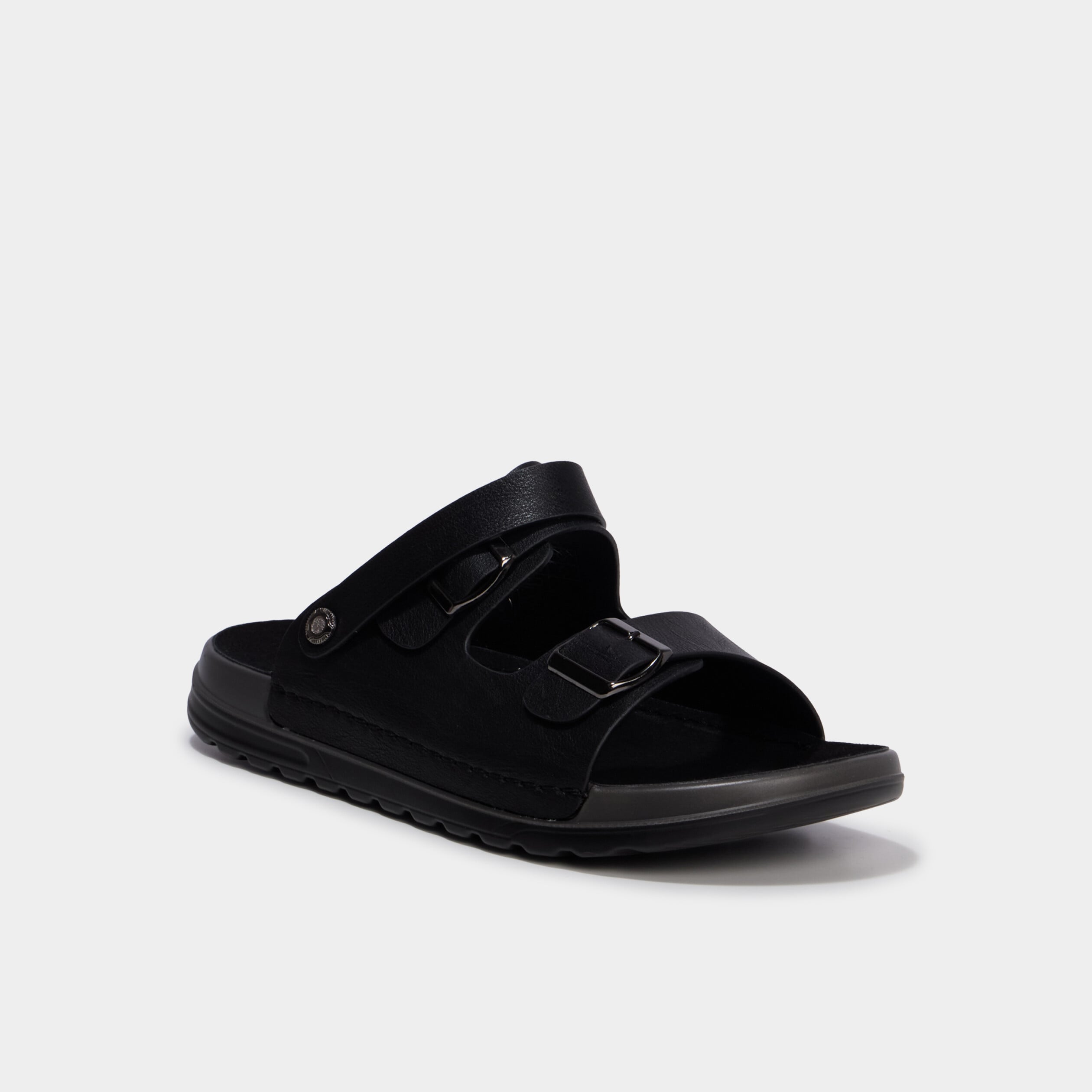 Sandales avec boucles noir homme