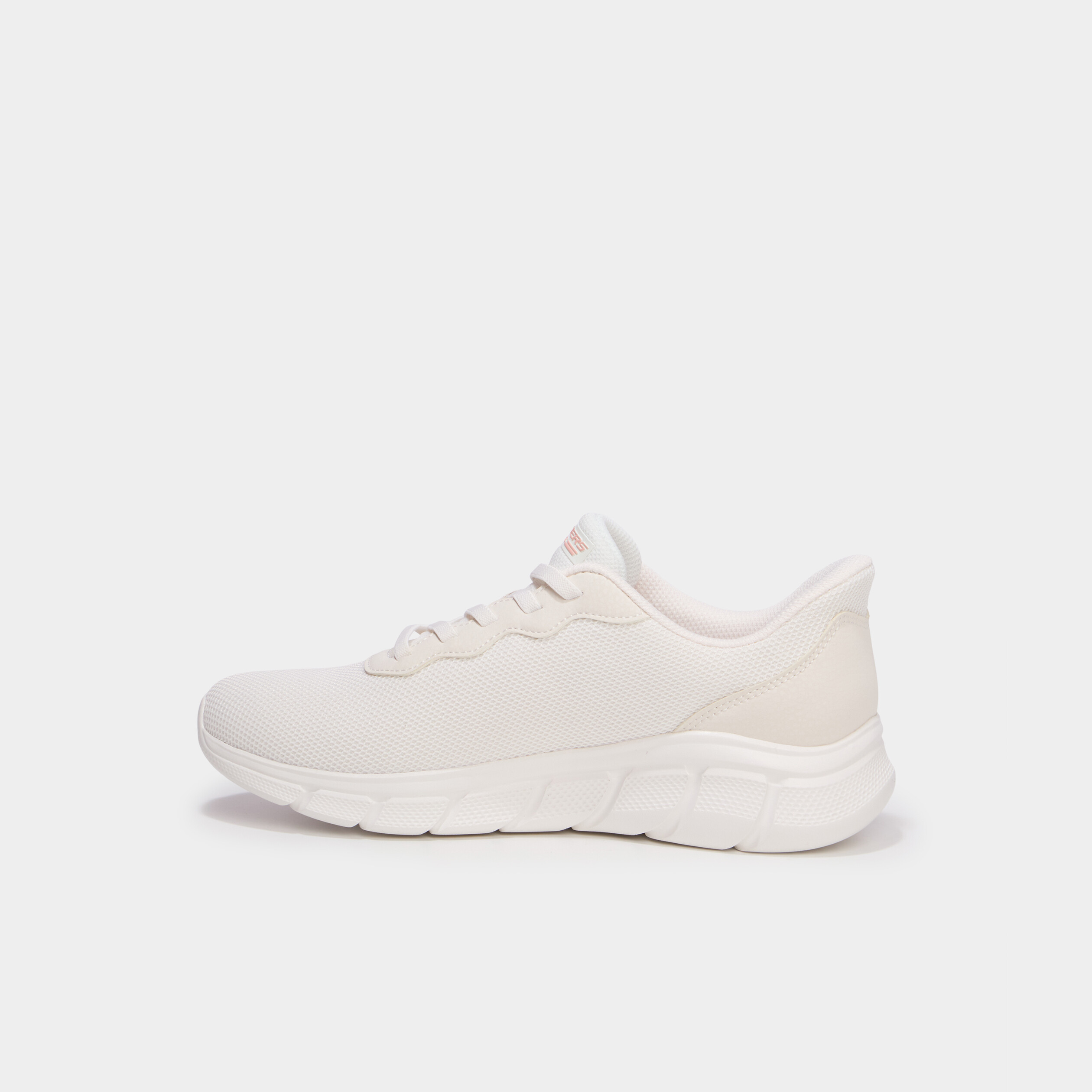 Baskets running lacets &eacute;lastiqu&eacute;s Bobs blanc femme