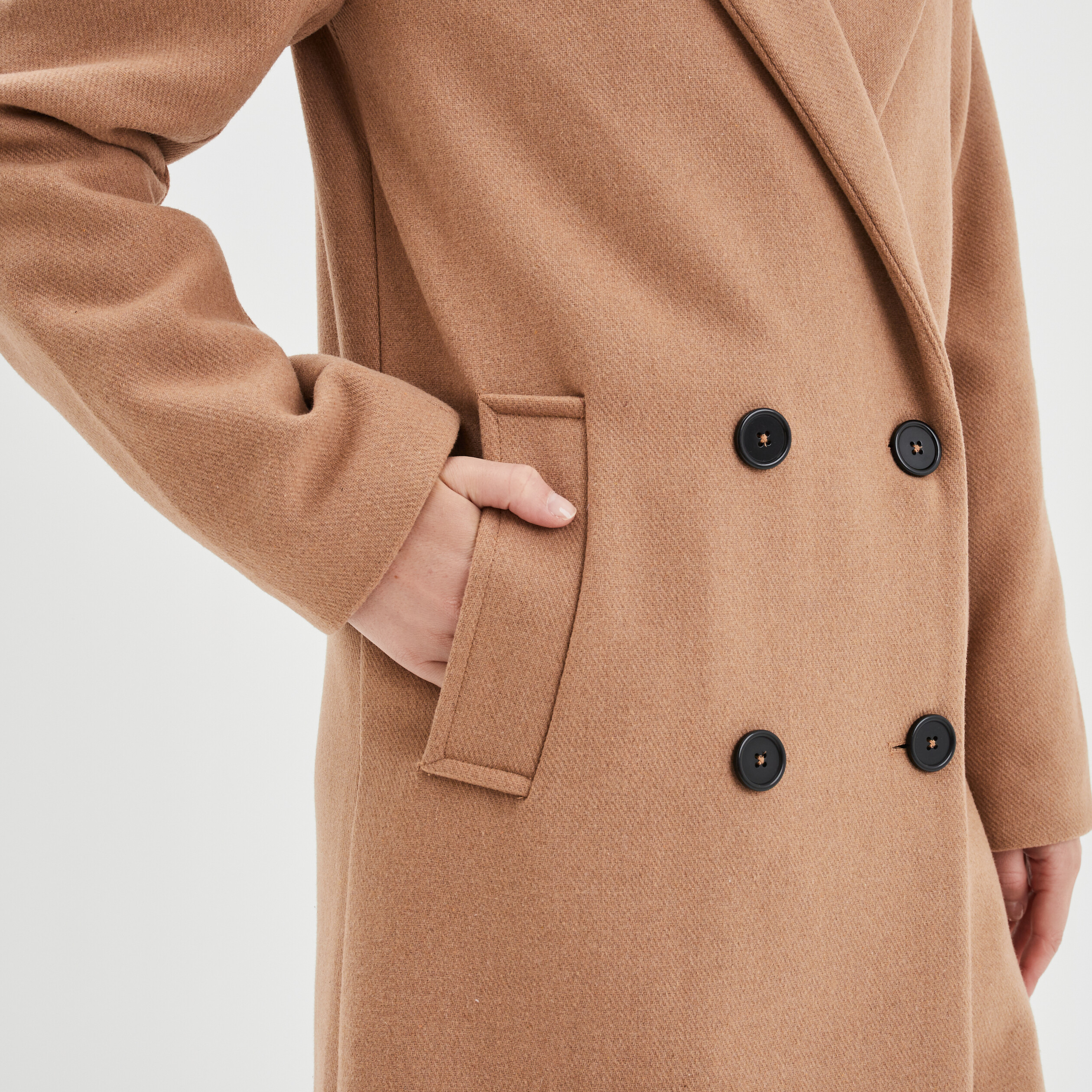 Manteau long croisé 2025 femme