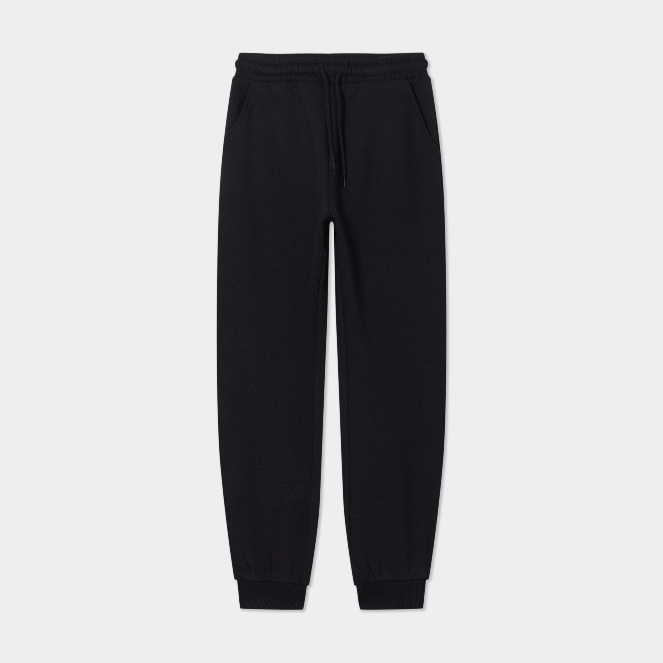 Pantalon de jogging droit noir fille