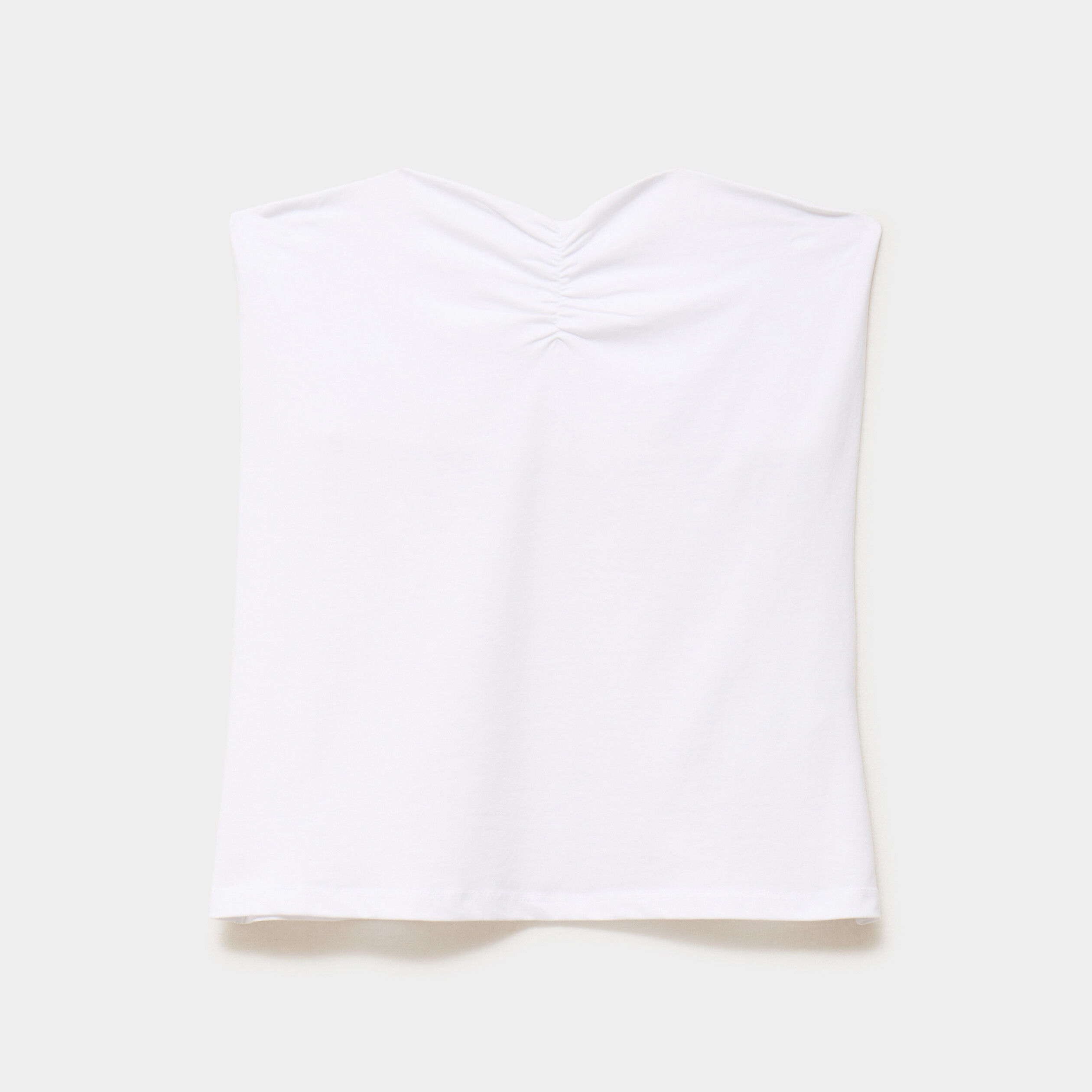 Bustier ajust&eacute; coton majoritaire blanc femme