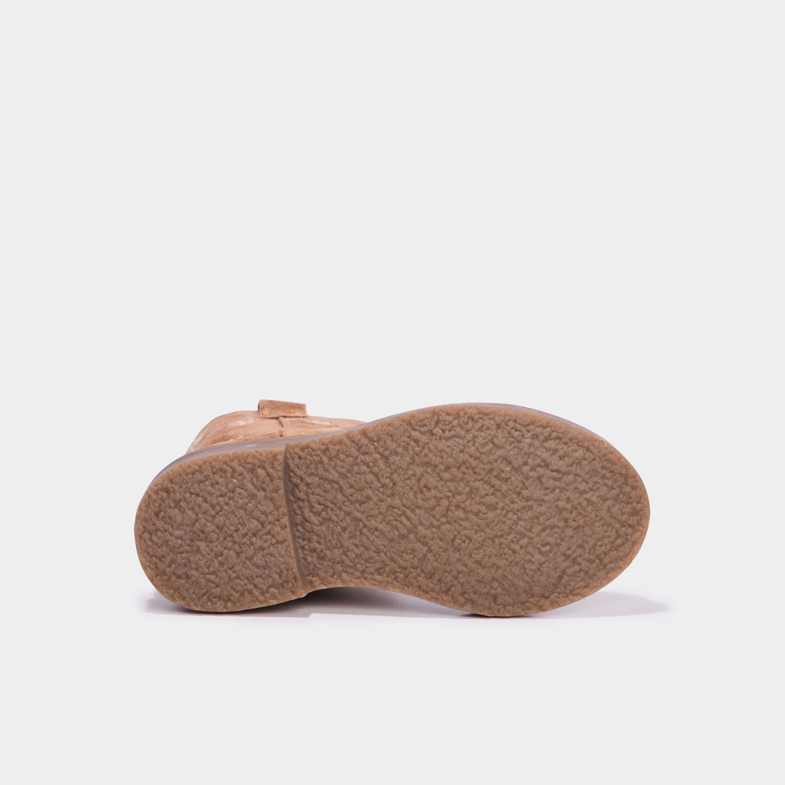 boots brodees en cuir camel fille Boots brodées en cuir camel fille