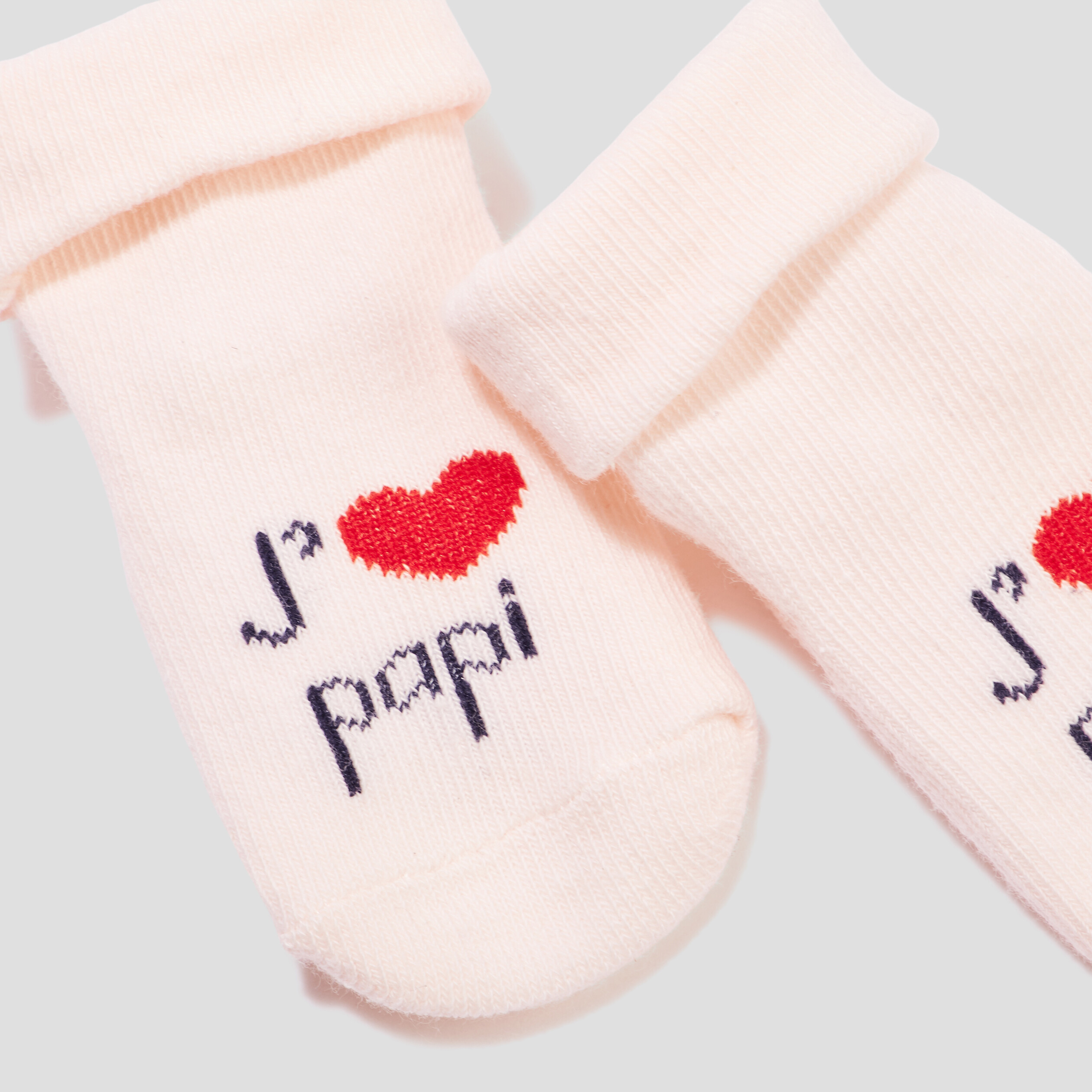 chaussettes printees en coton rose mixte Chaussettes printées en coton rose mixte