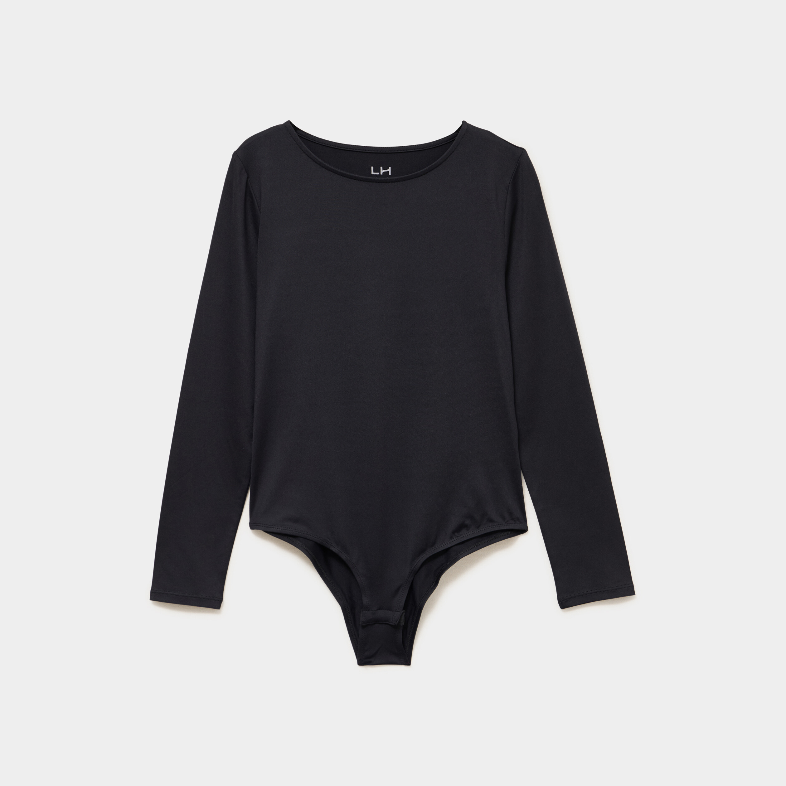 Body ajust&eacute; manches longues noir femme