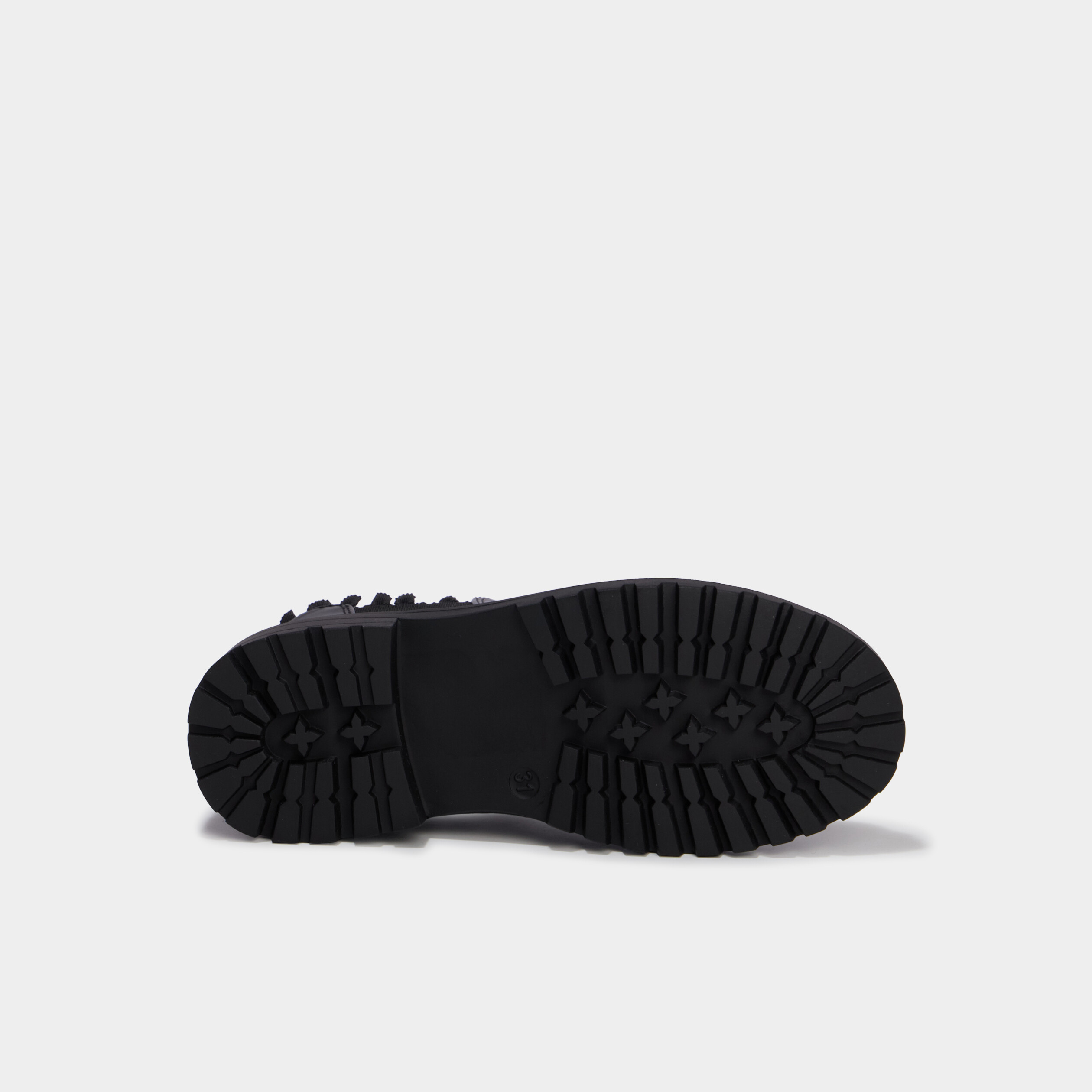 Boots chelsea zipp&eacute;es avec volants noir fille