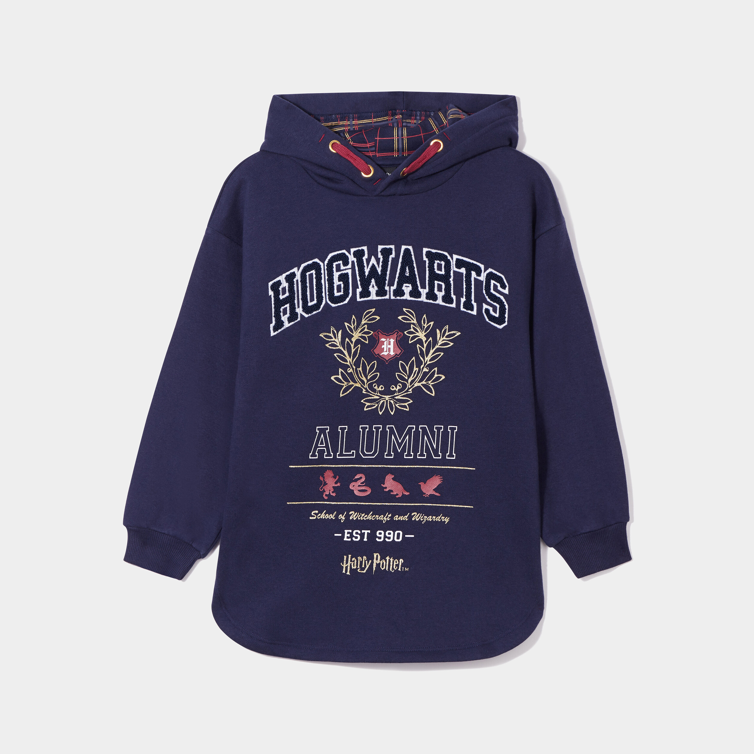 Sweat à capuche hoodie Harry Potter bleu marine fille