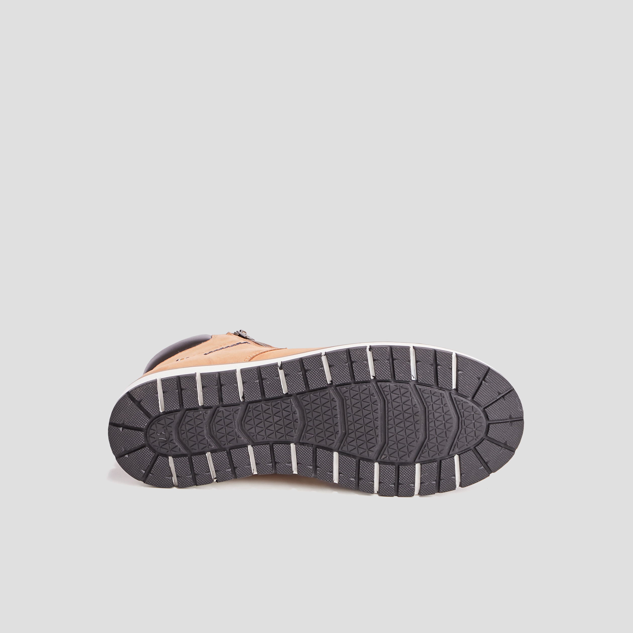 baskets montantes en cuir creeks camel garcon Baskets montantes en cuir Creeks camel garçon