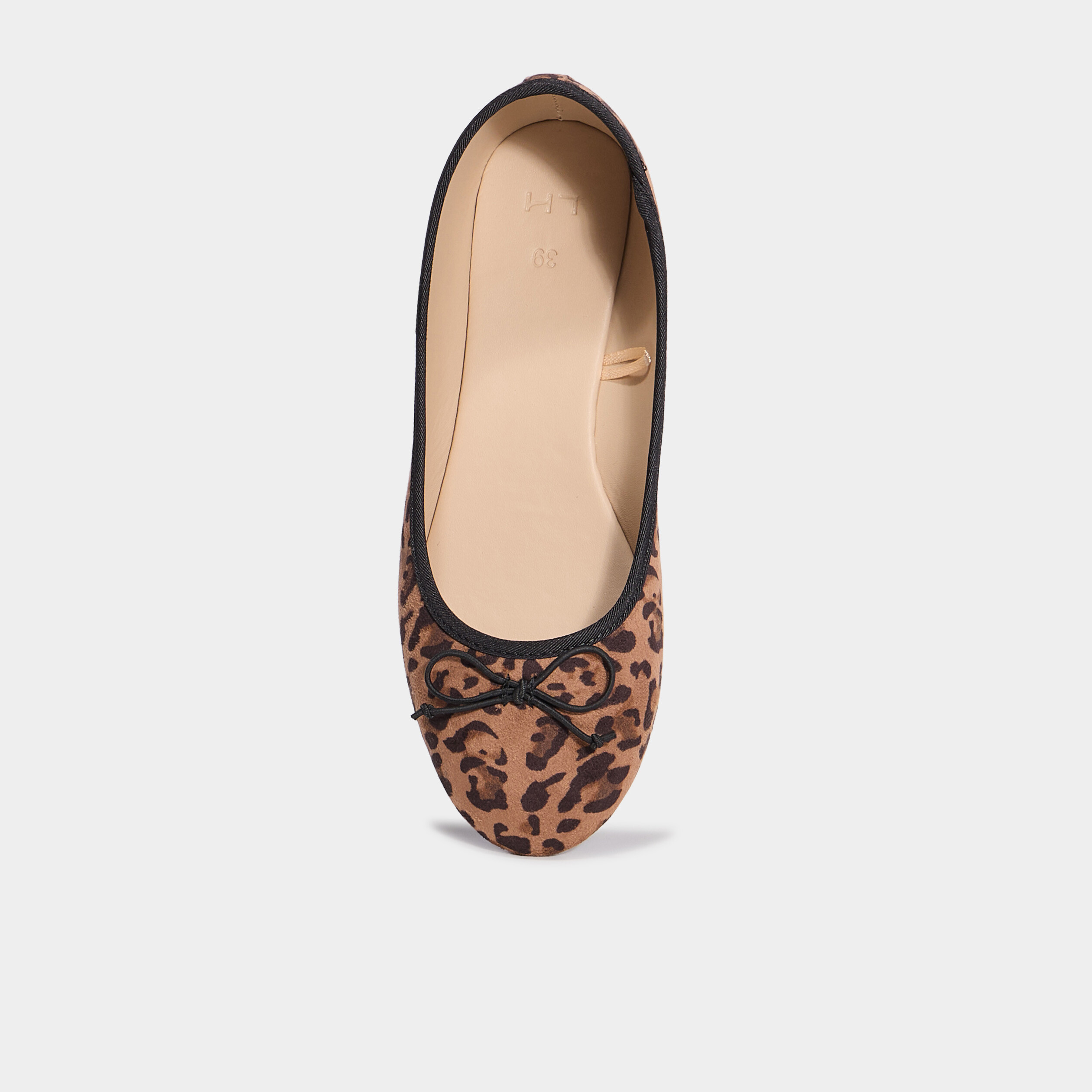Ballerines plates avec noeuds multicolore femme