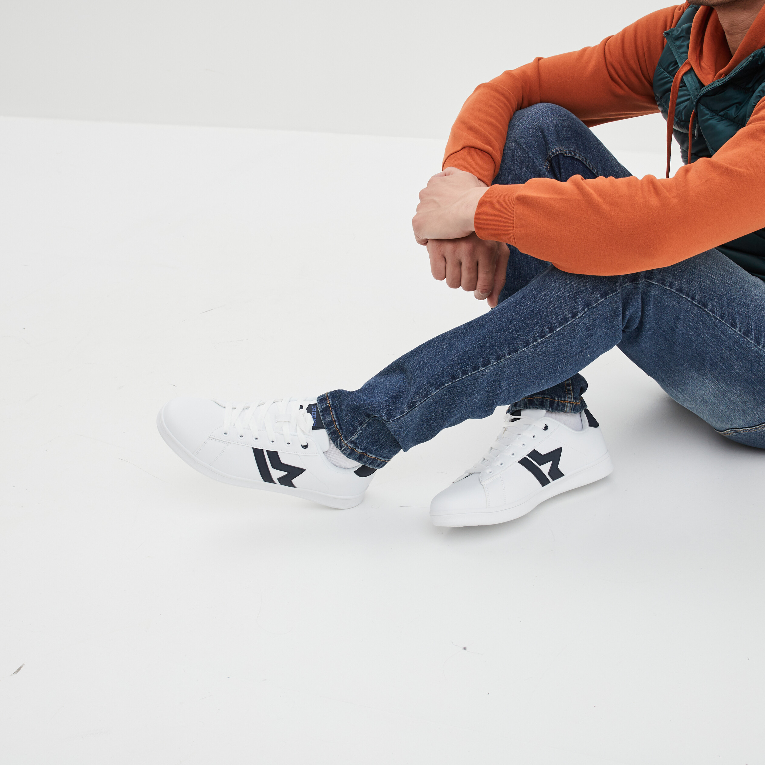 tennis basses a lacets blanc homme Tennis basses à lacets blanc homme