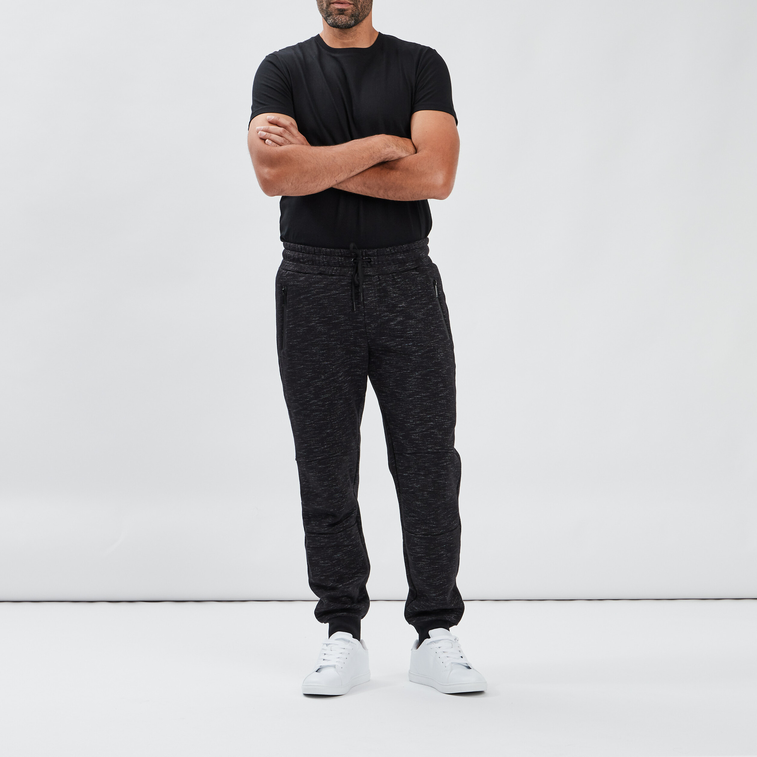 jogging droit noir homme Jogging droit noir homme