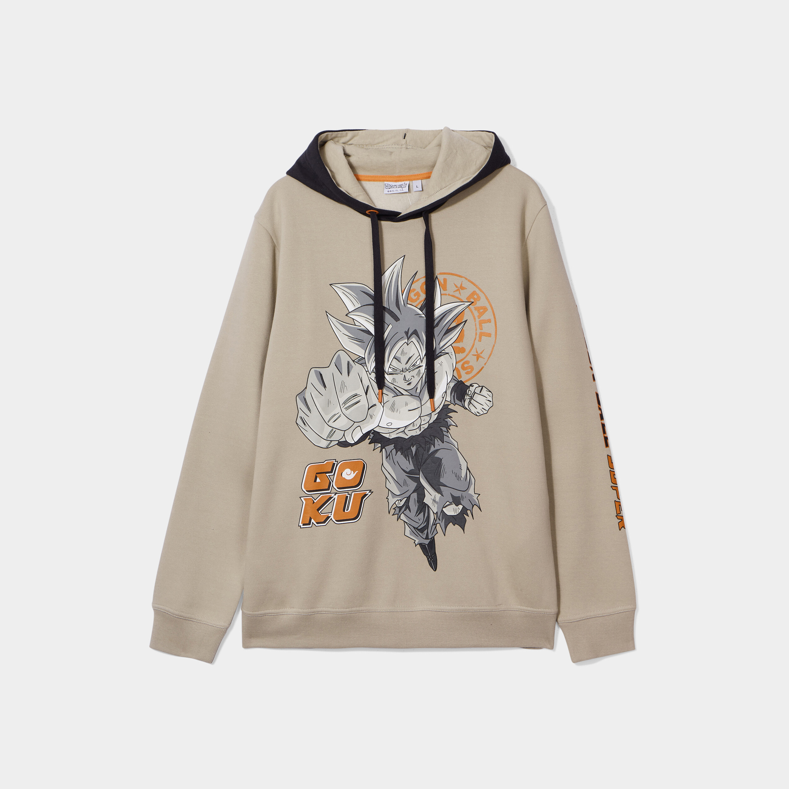 Sweat à capuche hoodie Dragon Ball Z gris homme