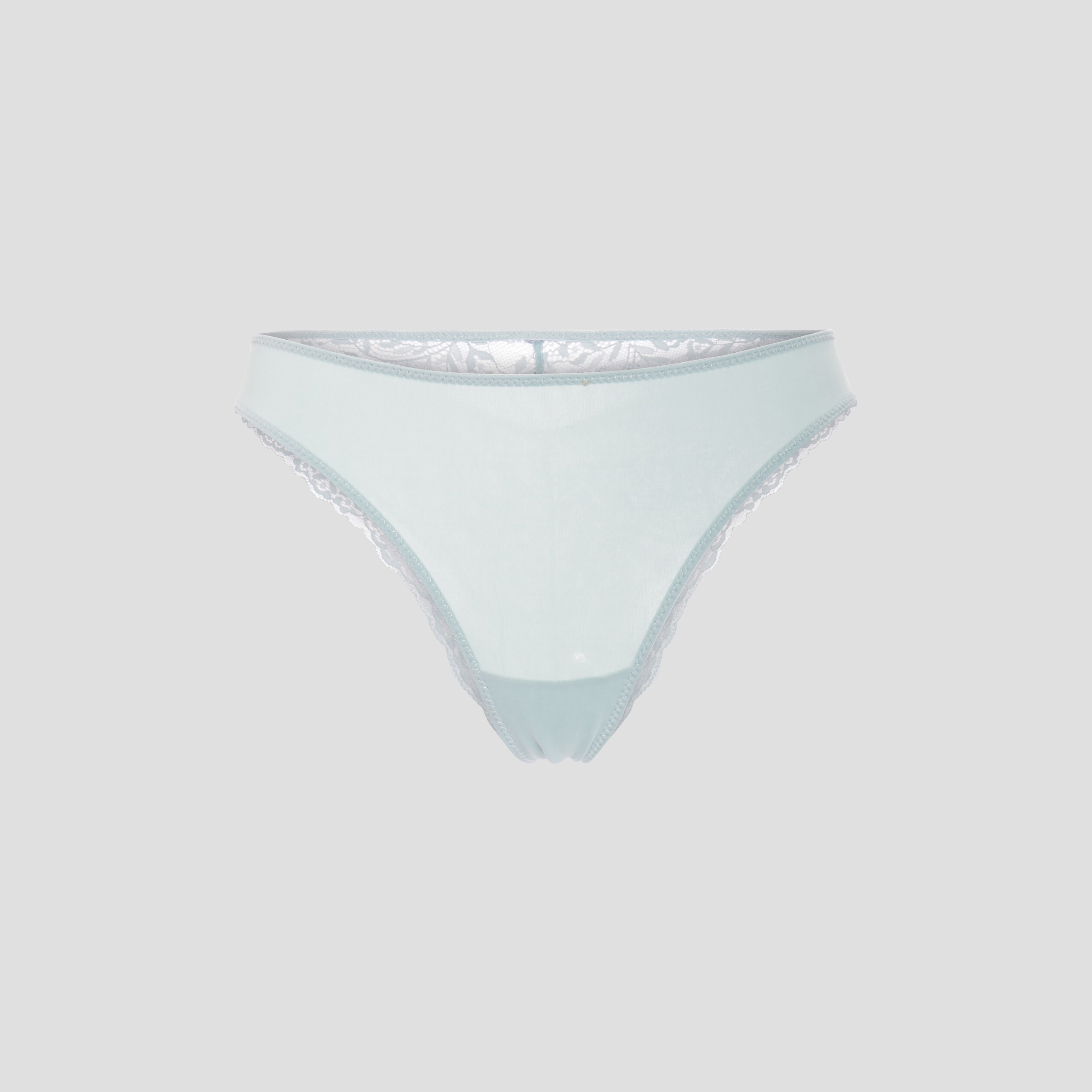 tanga avec micro dentelle vert pastel femme Tanga avec micro dentelle vert pastel femme