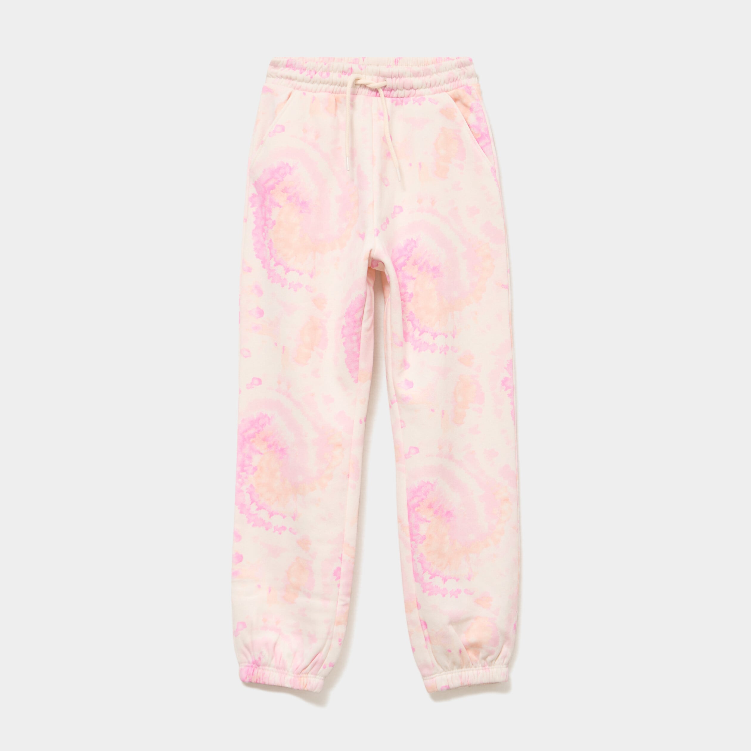 Pantalon de jogging molleton beige fille