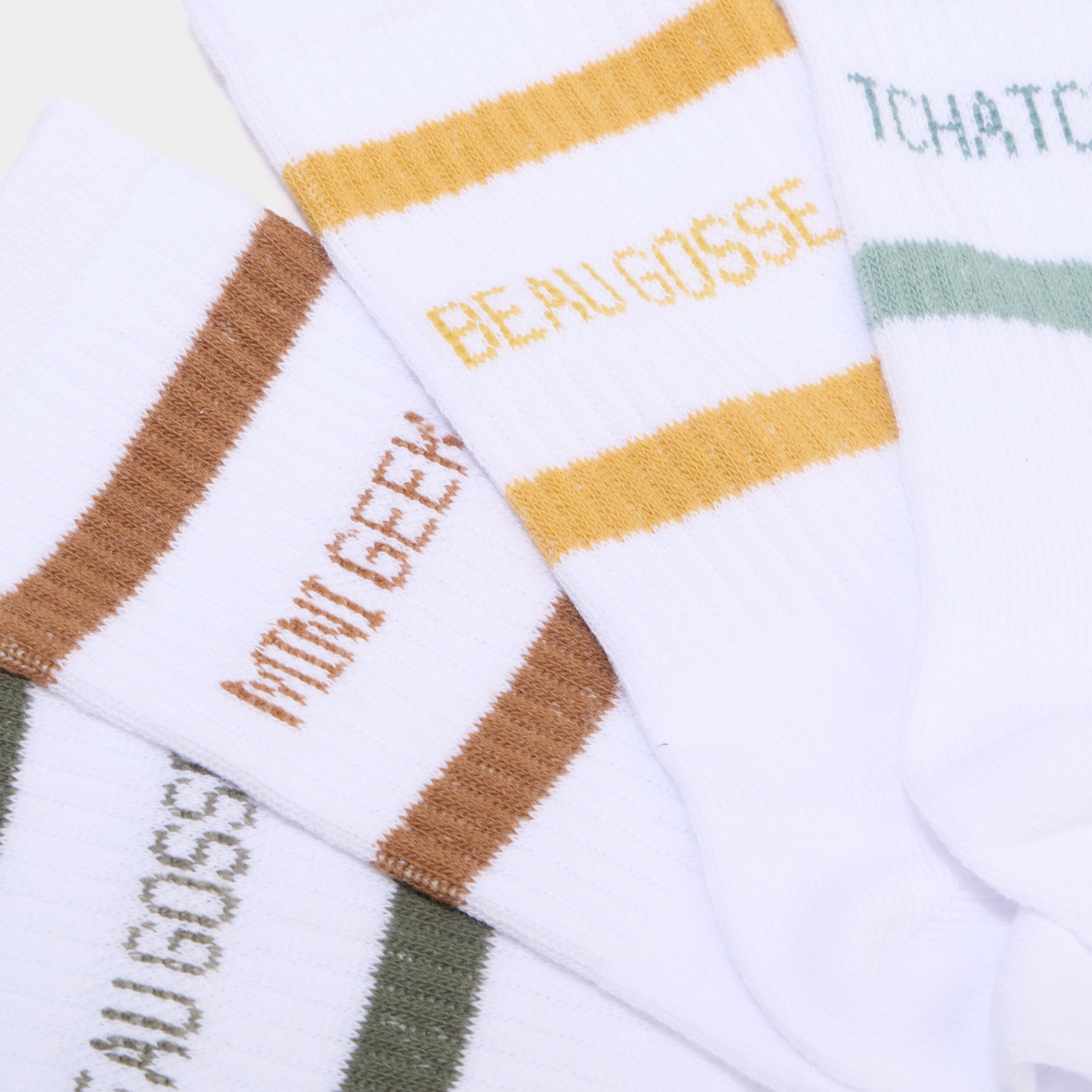 Lot 5 paires chaussettes de sport blanc gar&ccedil;on