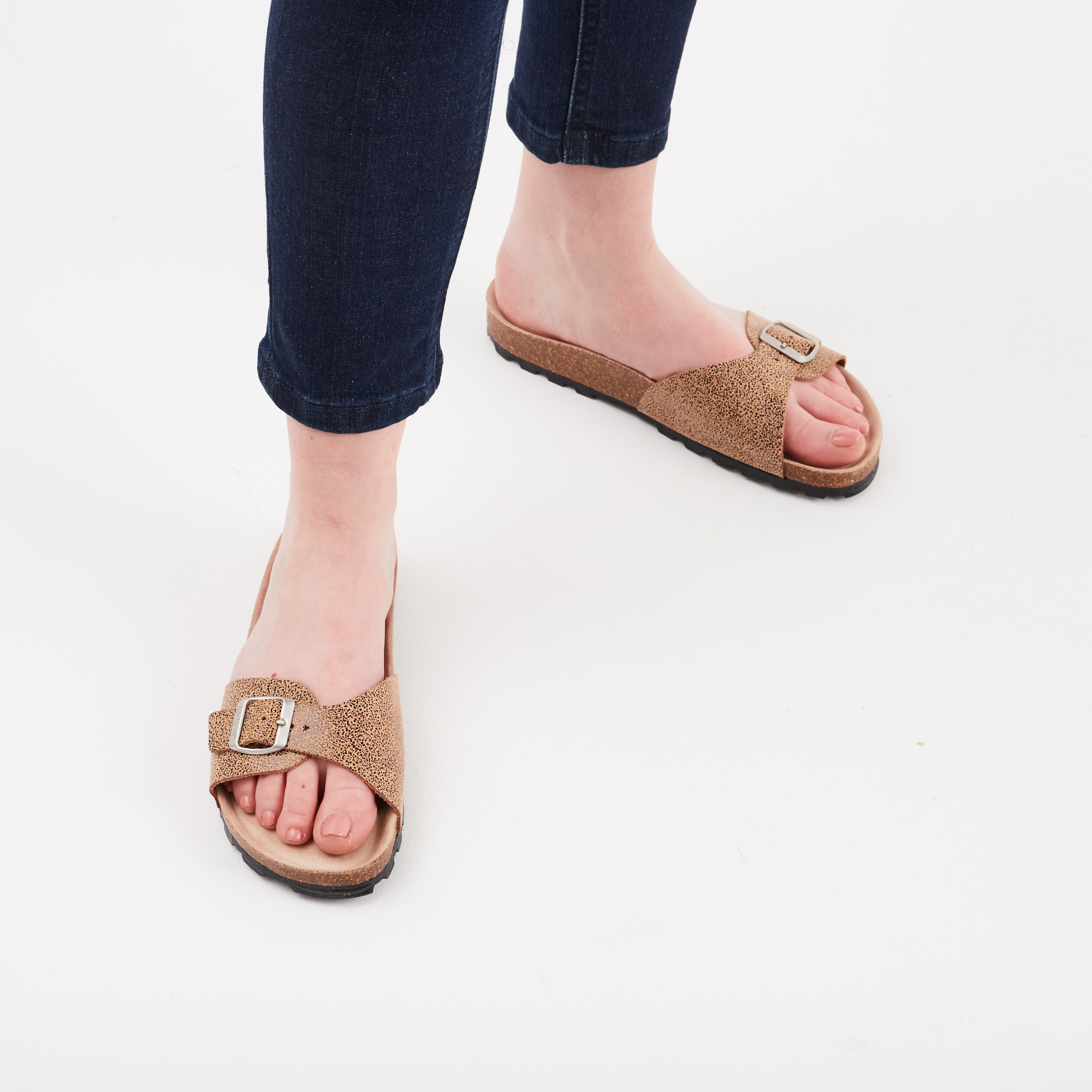 Mules Kickers Kickeyra marron femme