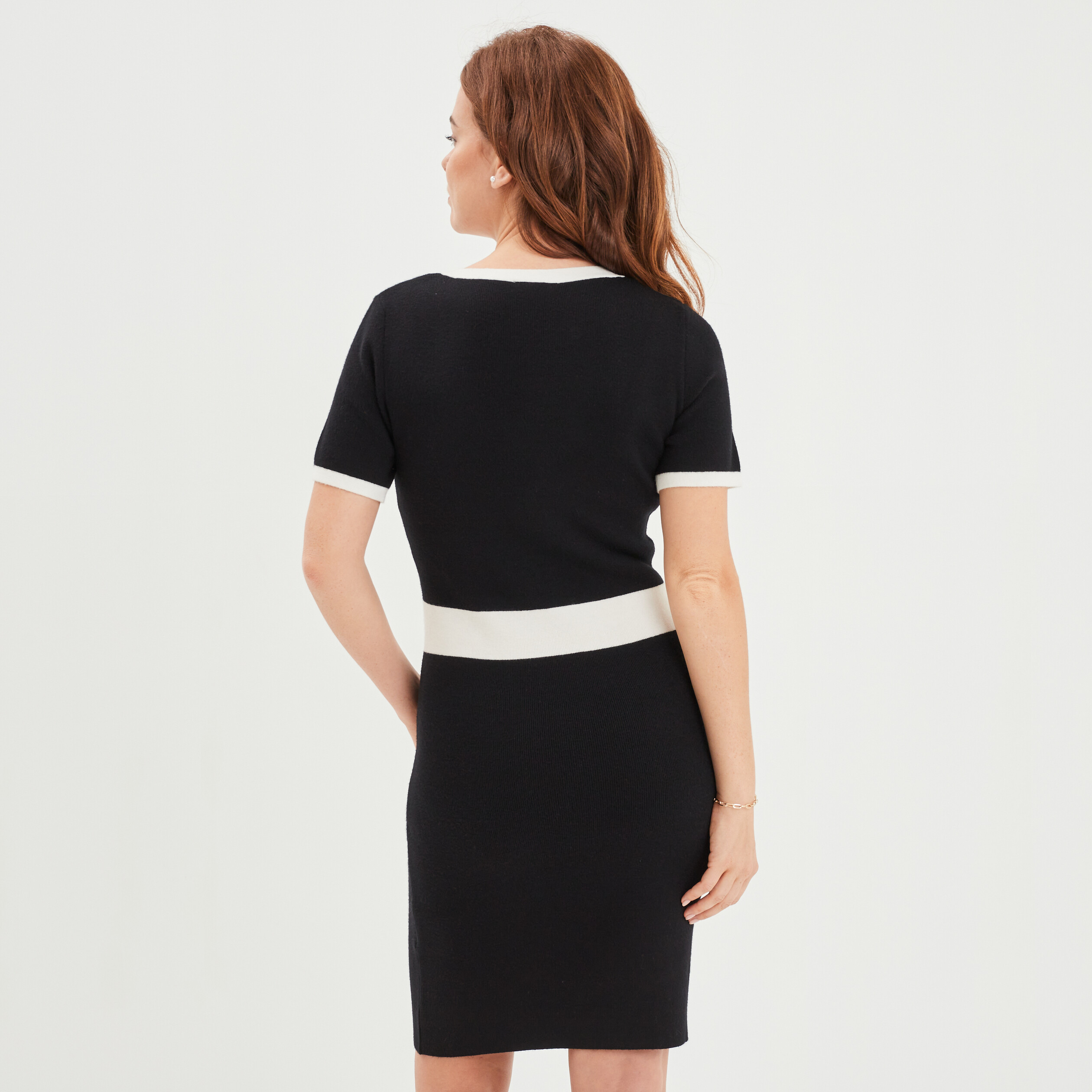 robe pull moulante boutons mosquitos noir femme Robe pull moulante boutons Mosquitos noir femme