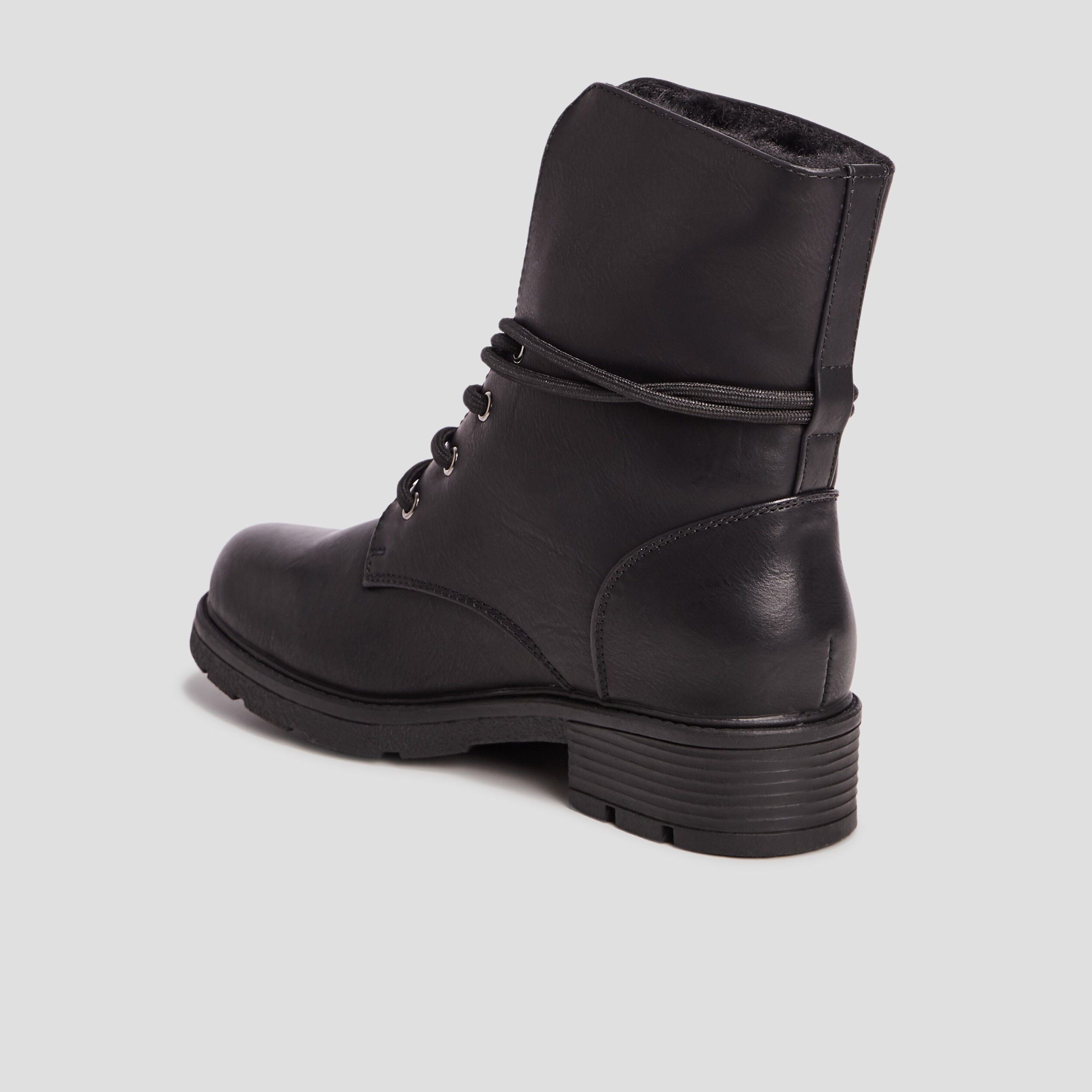 bottines fourrees noir fille Bottines fourrées noir fille