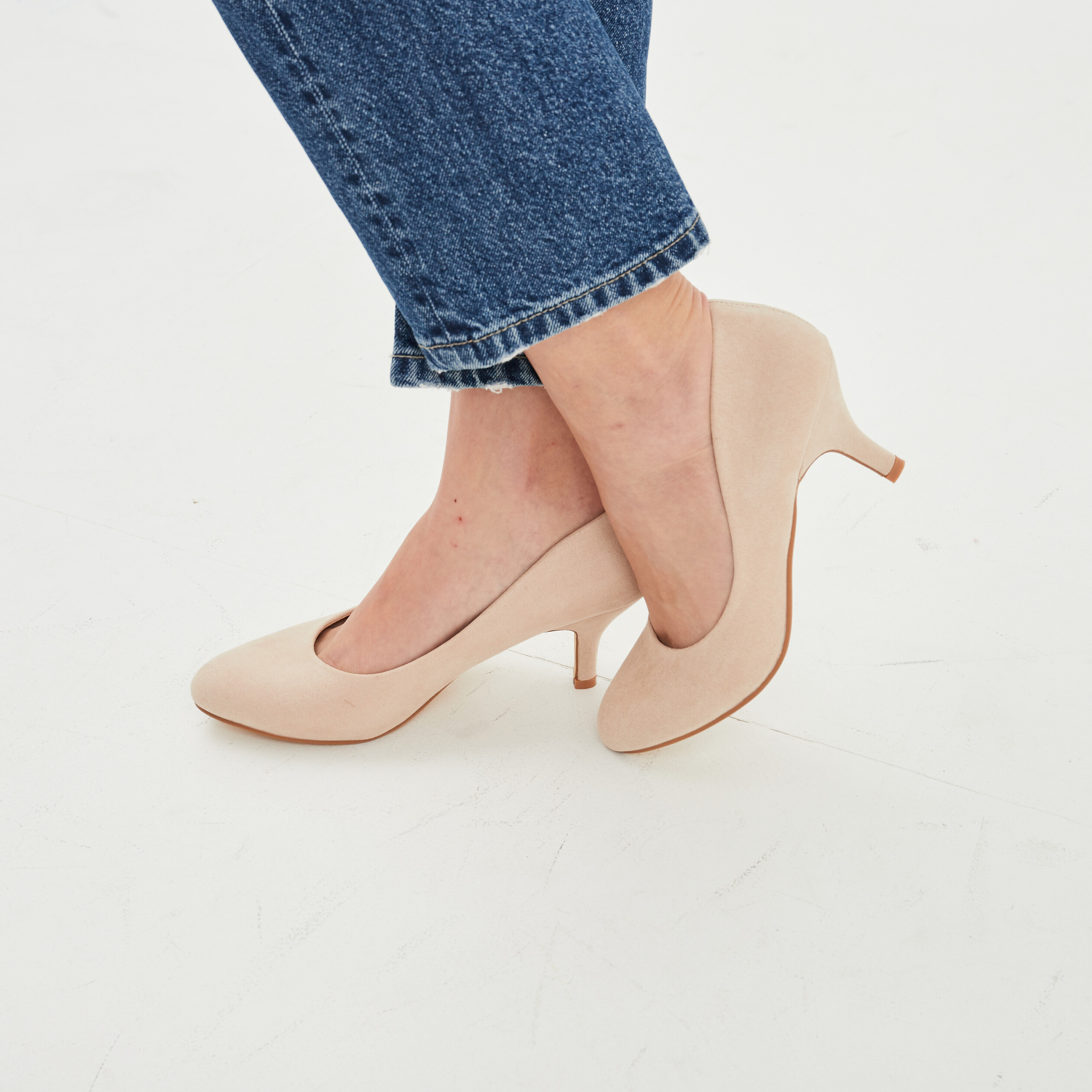 Escarpins à talons sable femme