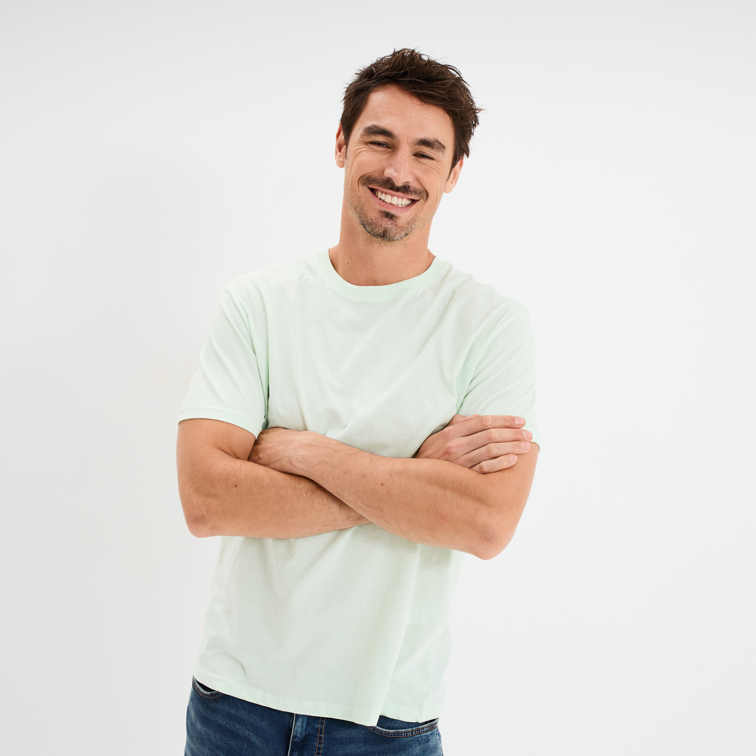 Tee-shirt de randonnée à manches courtes homme Ally Vert