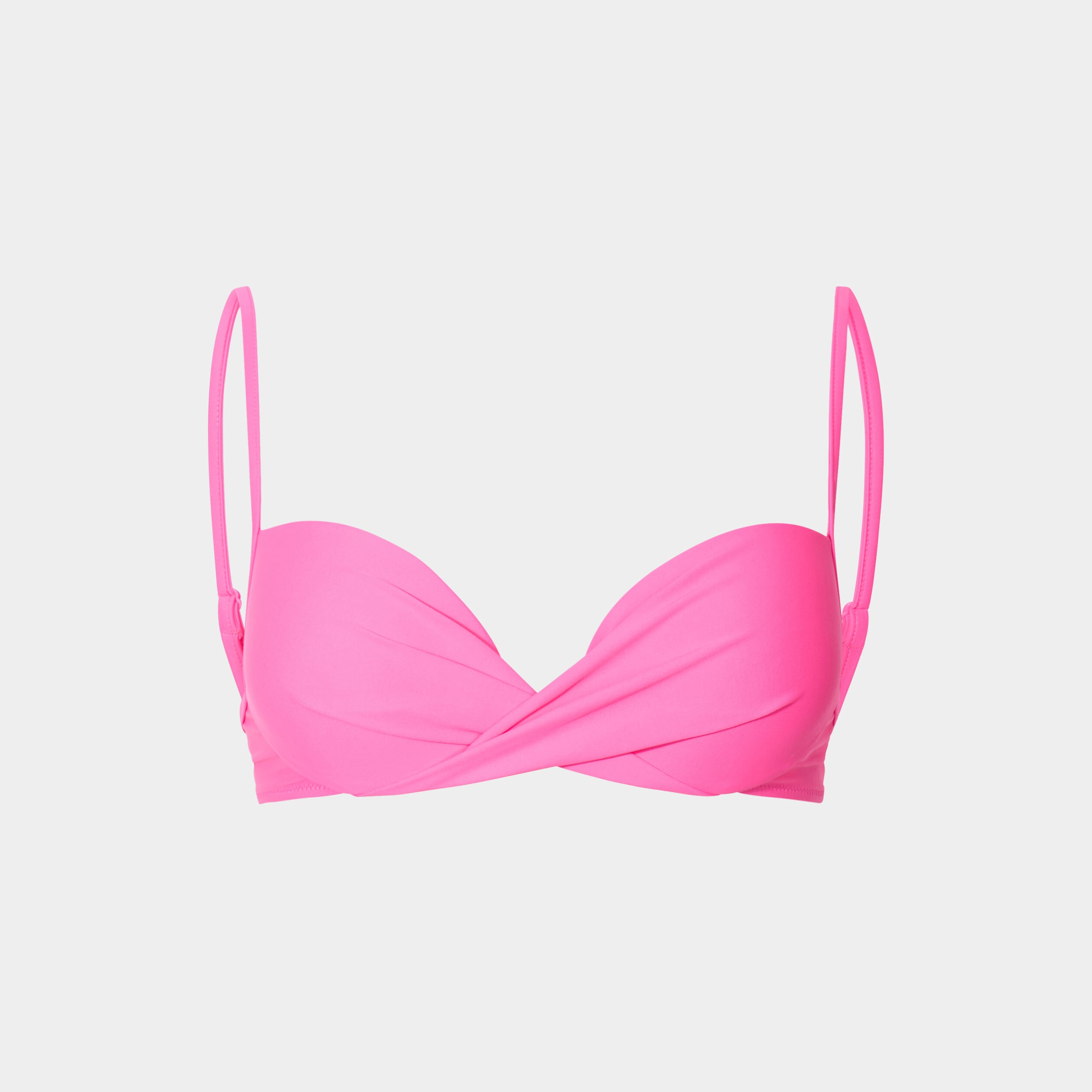 Haut de maillot de bain push up armatur&eacute; rose fushia femme