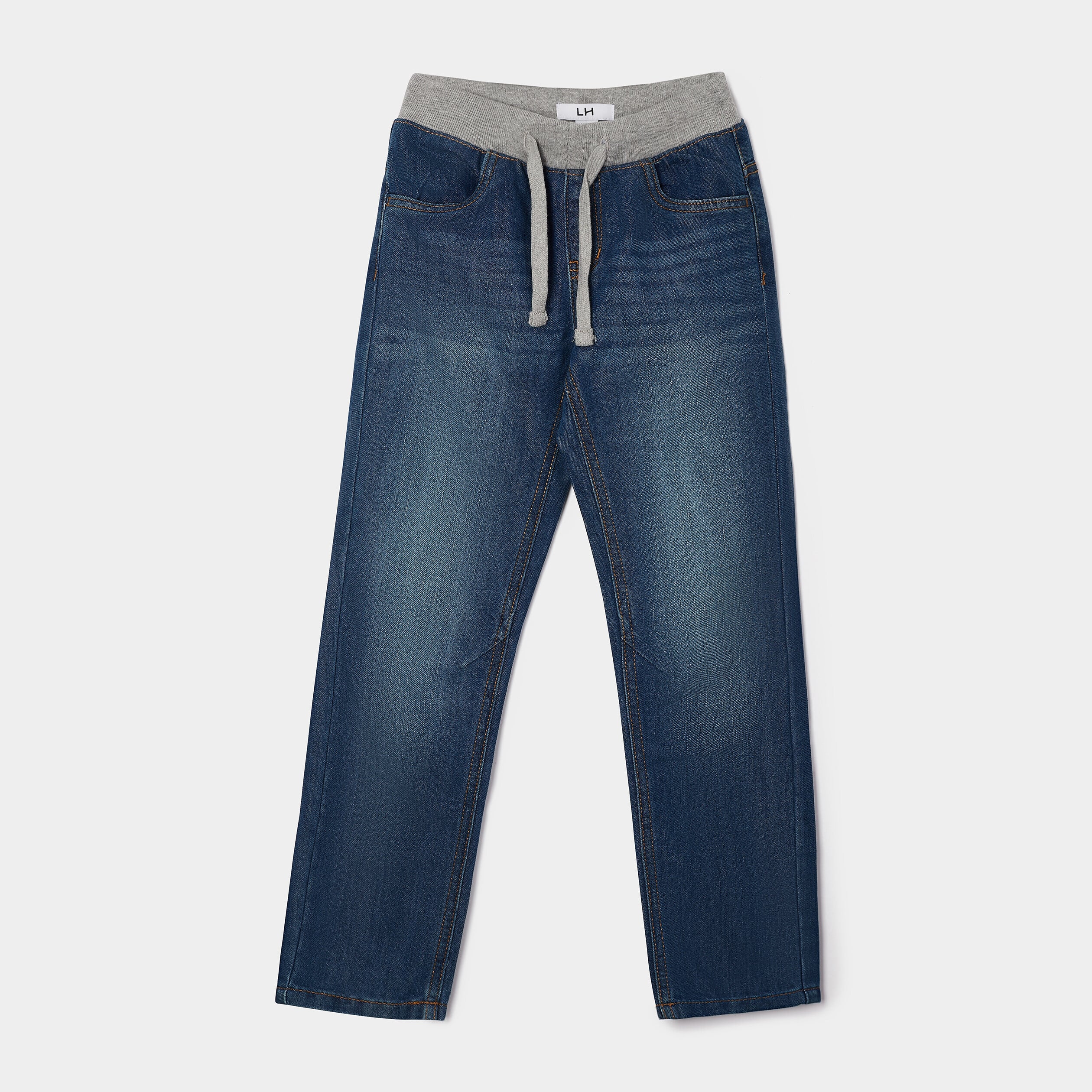 Jeans regular taille ajustable denim stone gar&ccedil;on