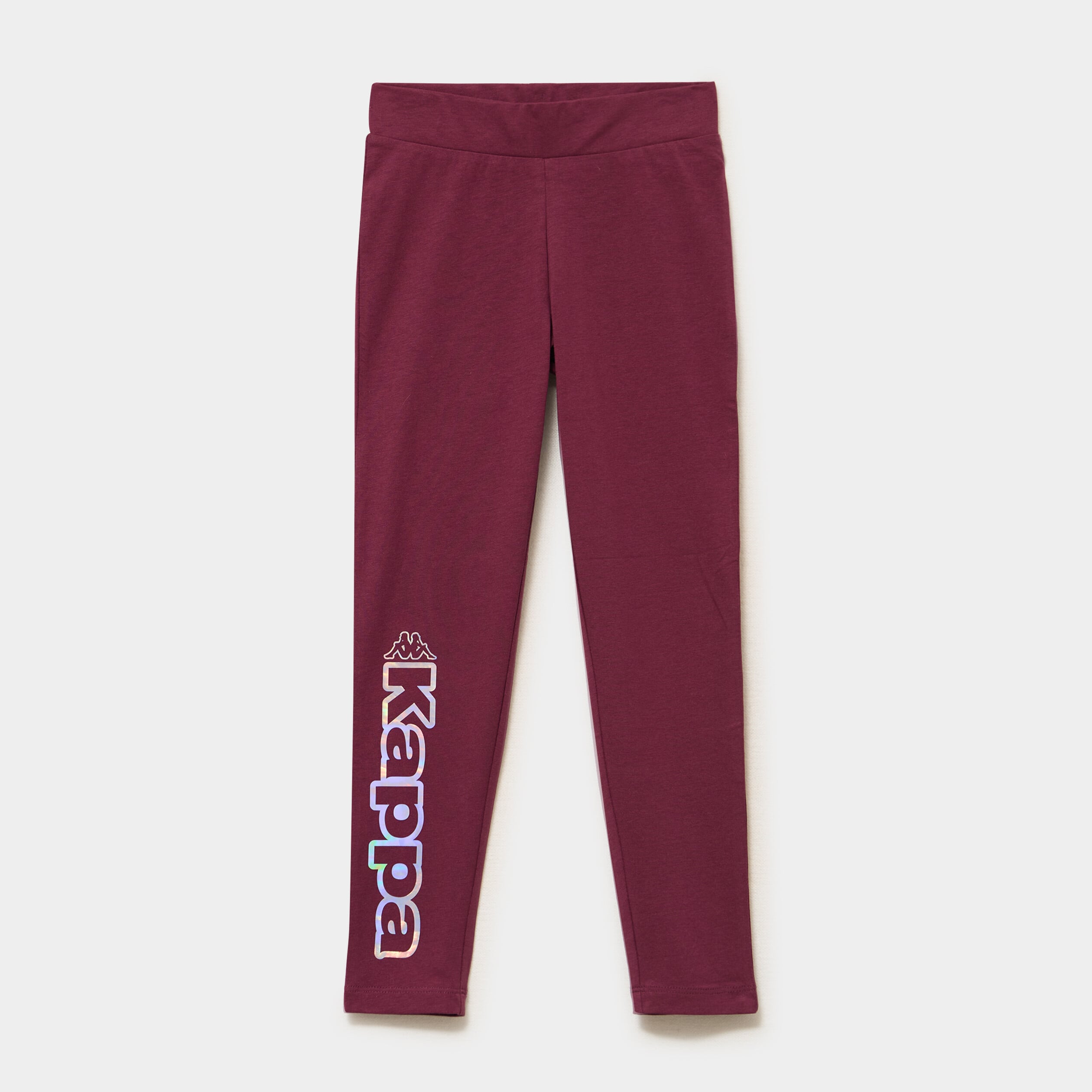 Legging taille &eacute;lastiqu&eacute;e Kappa bordeaux fille