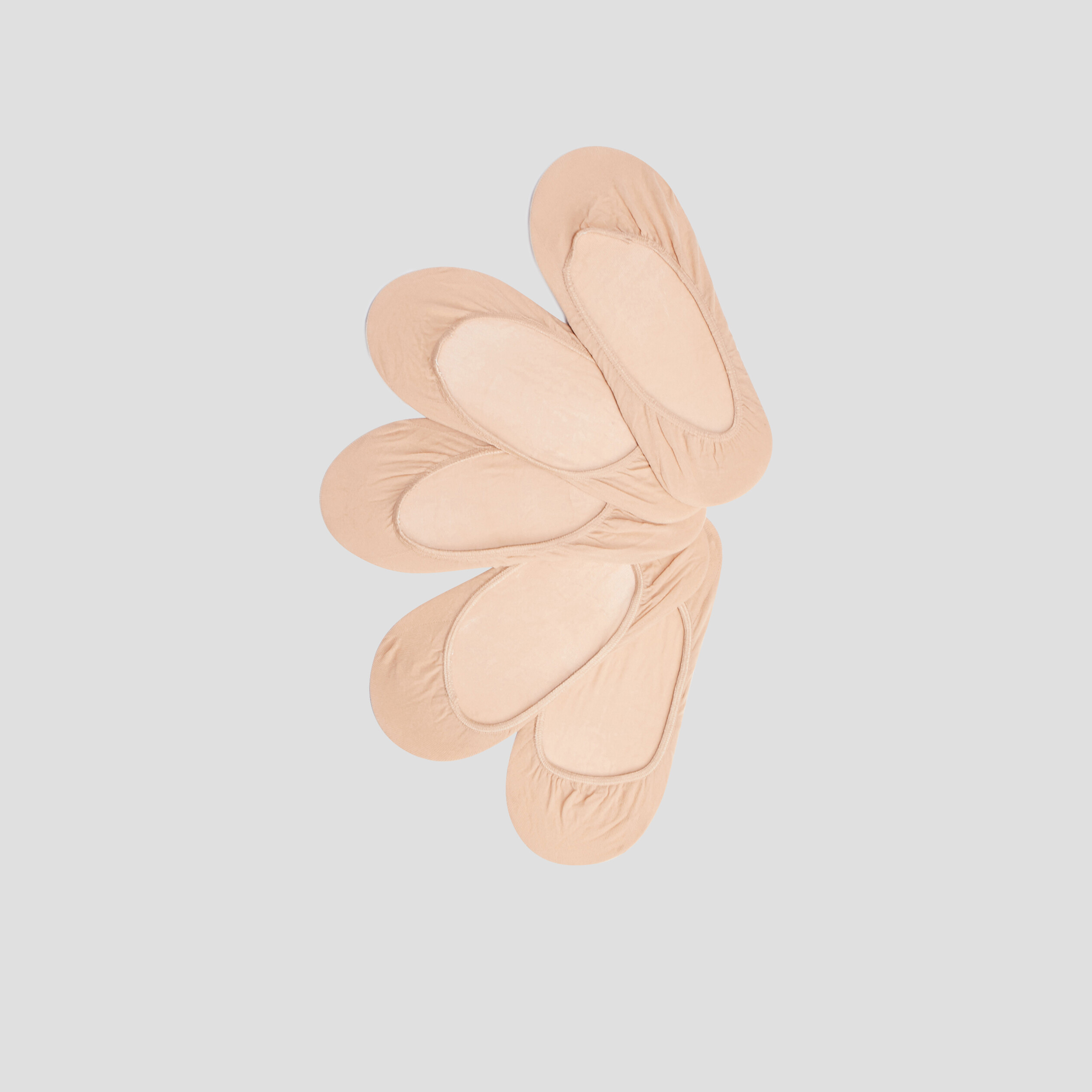 Lot 5 protège-pieds beige femme