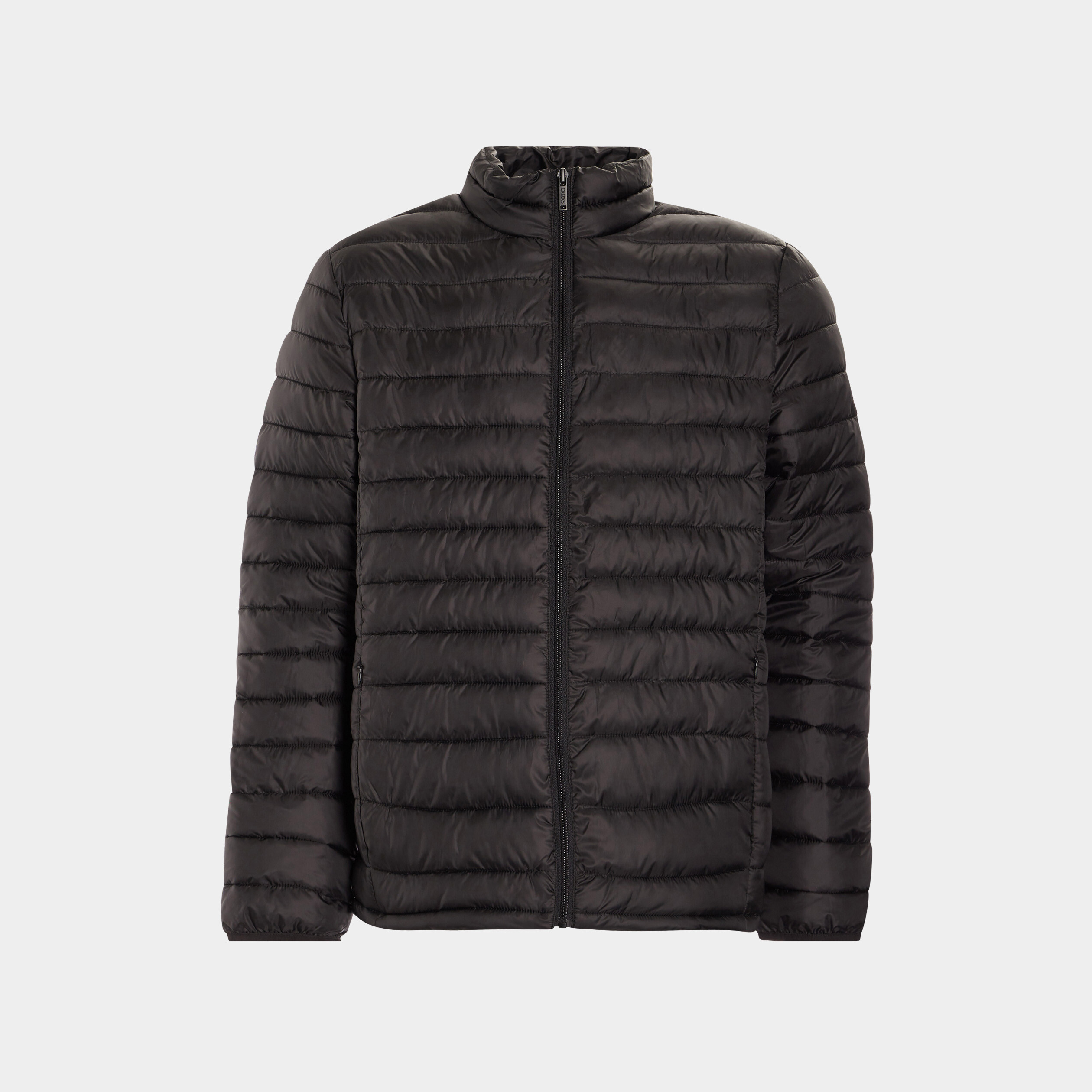 Doudoune droite l&eacute;g&egrave;re d&eacute;perlante noir homme