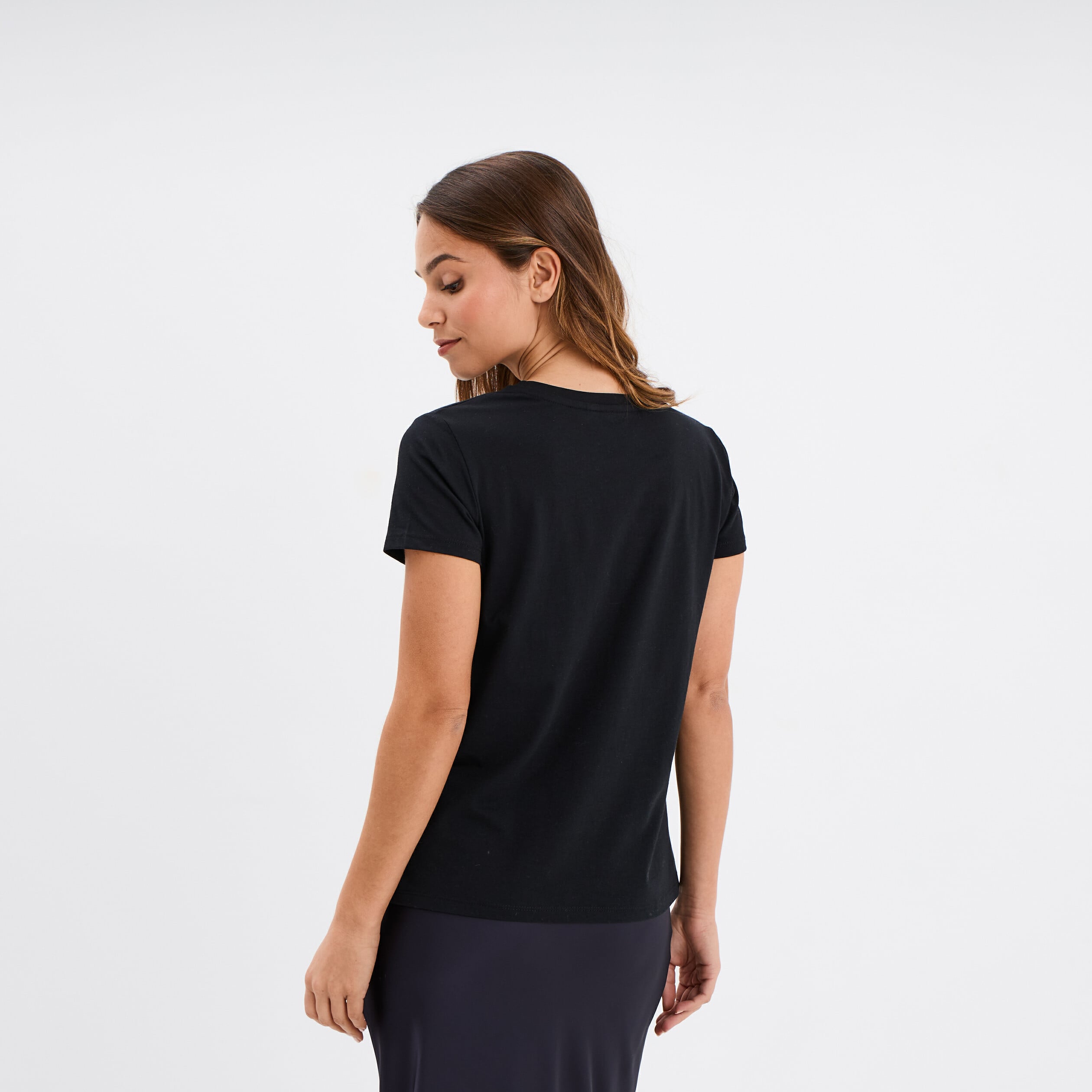 T-shirt &Eacute;trange No&euml;l Monsieur Jack noir femme