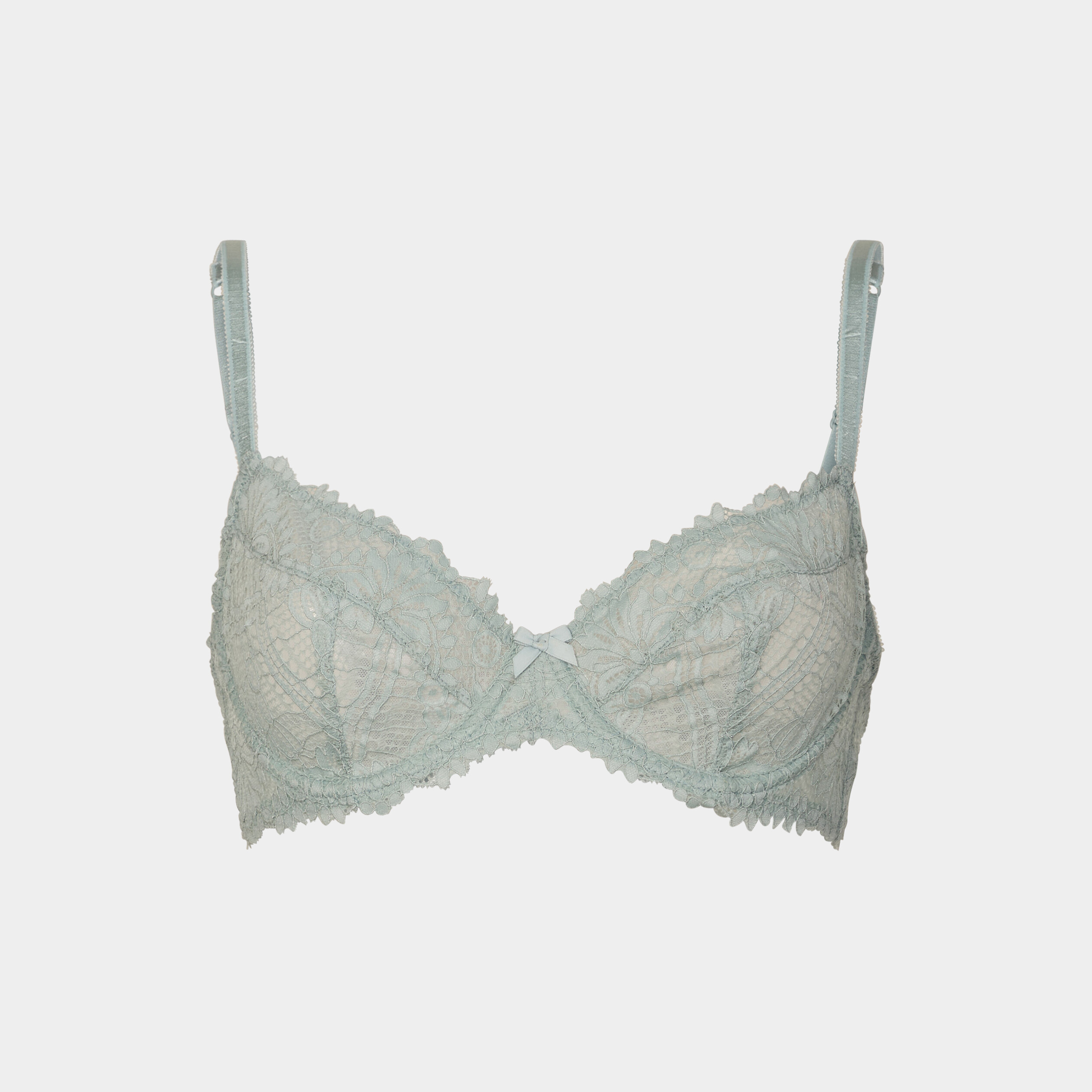 Soutien-gorge embo&icirc;tant dentelle vert clair femme