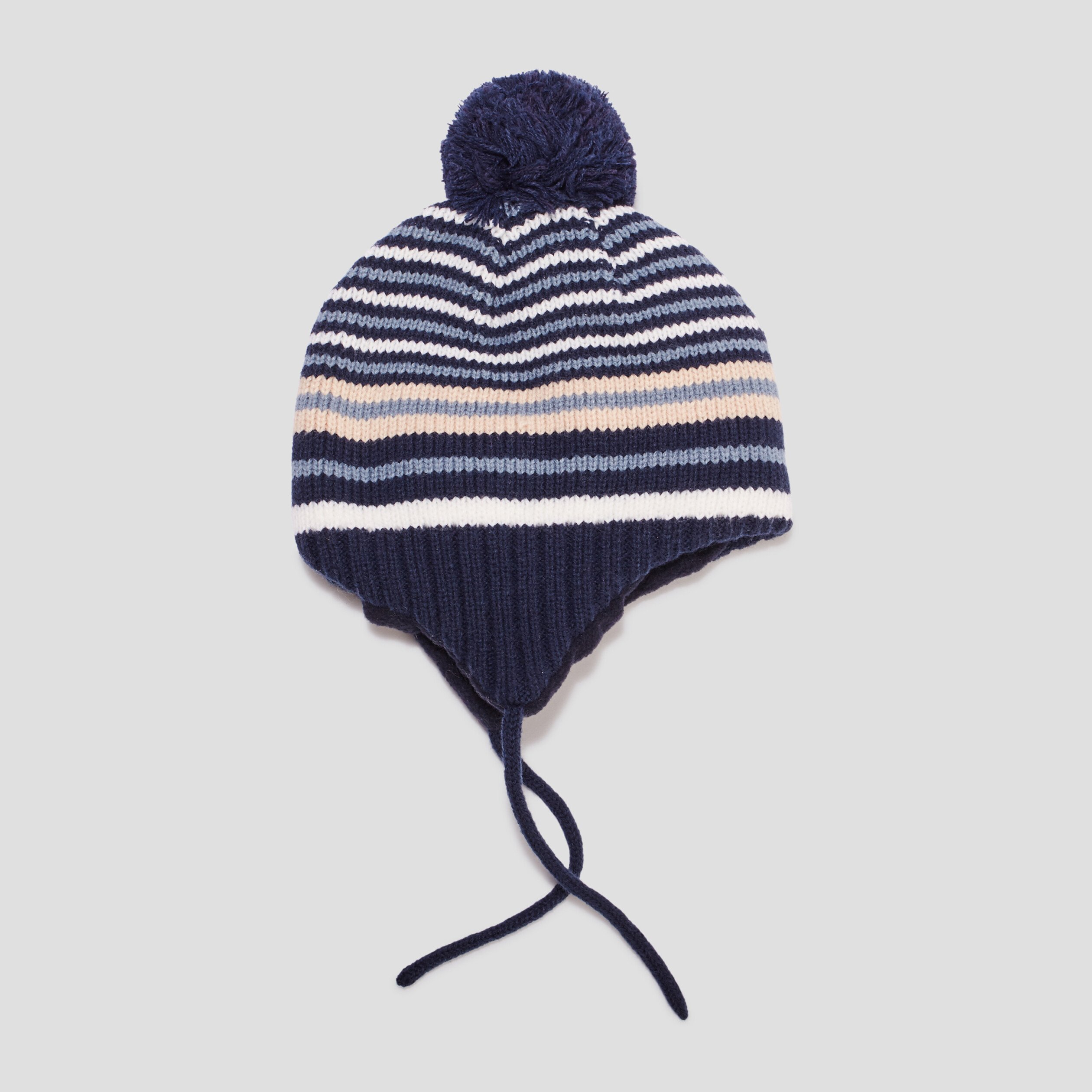 Ensemble bonnet et moufles Creeks bleu bébé fille