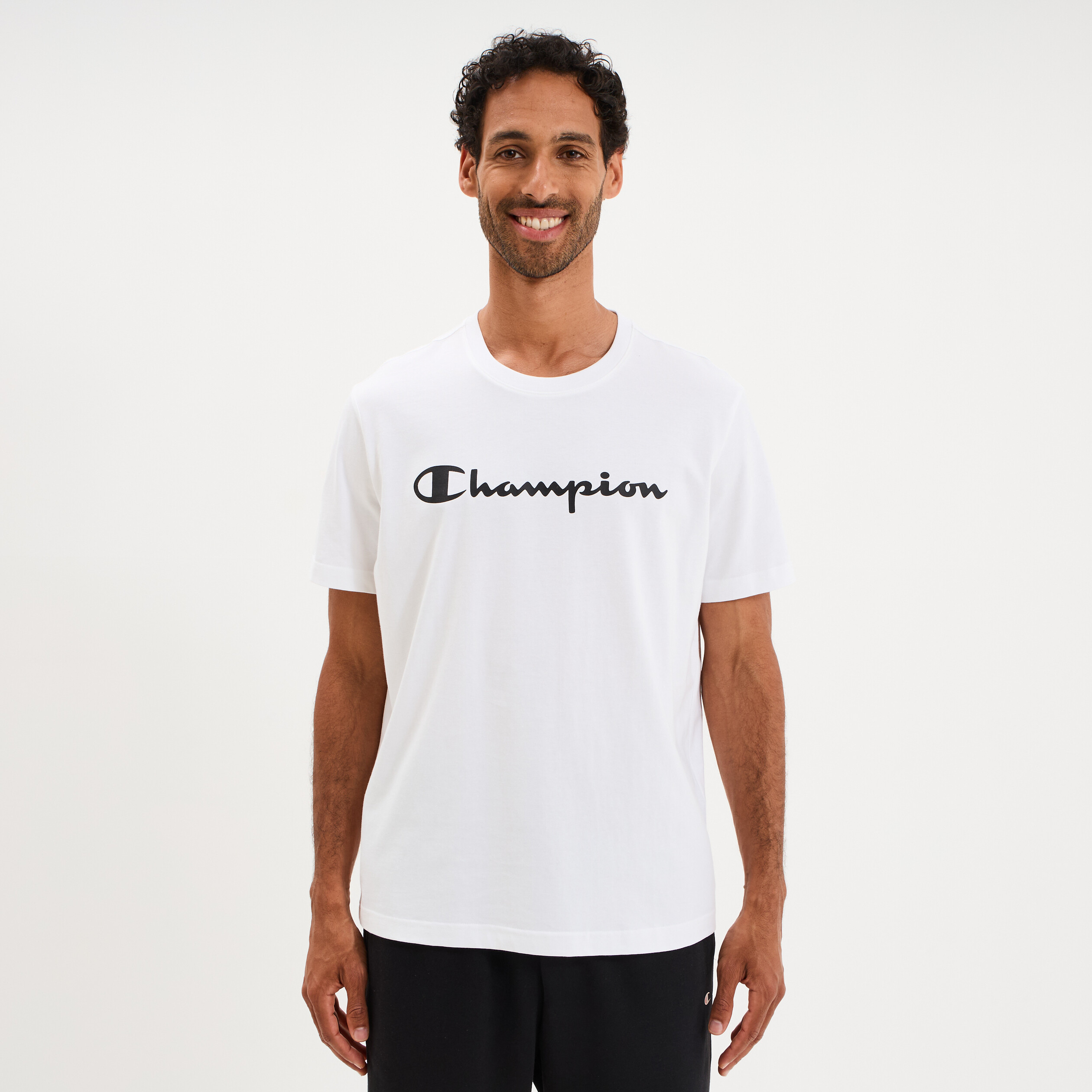 T-shirt manches courtes coton Champion blanc homme